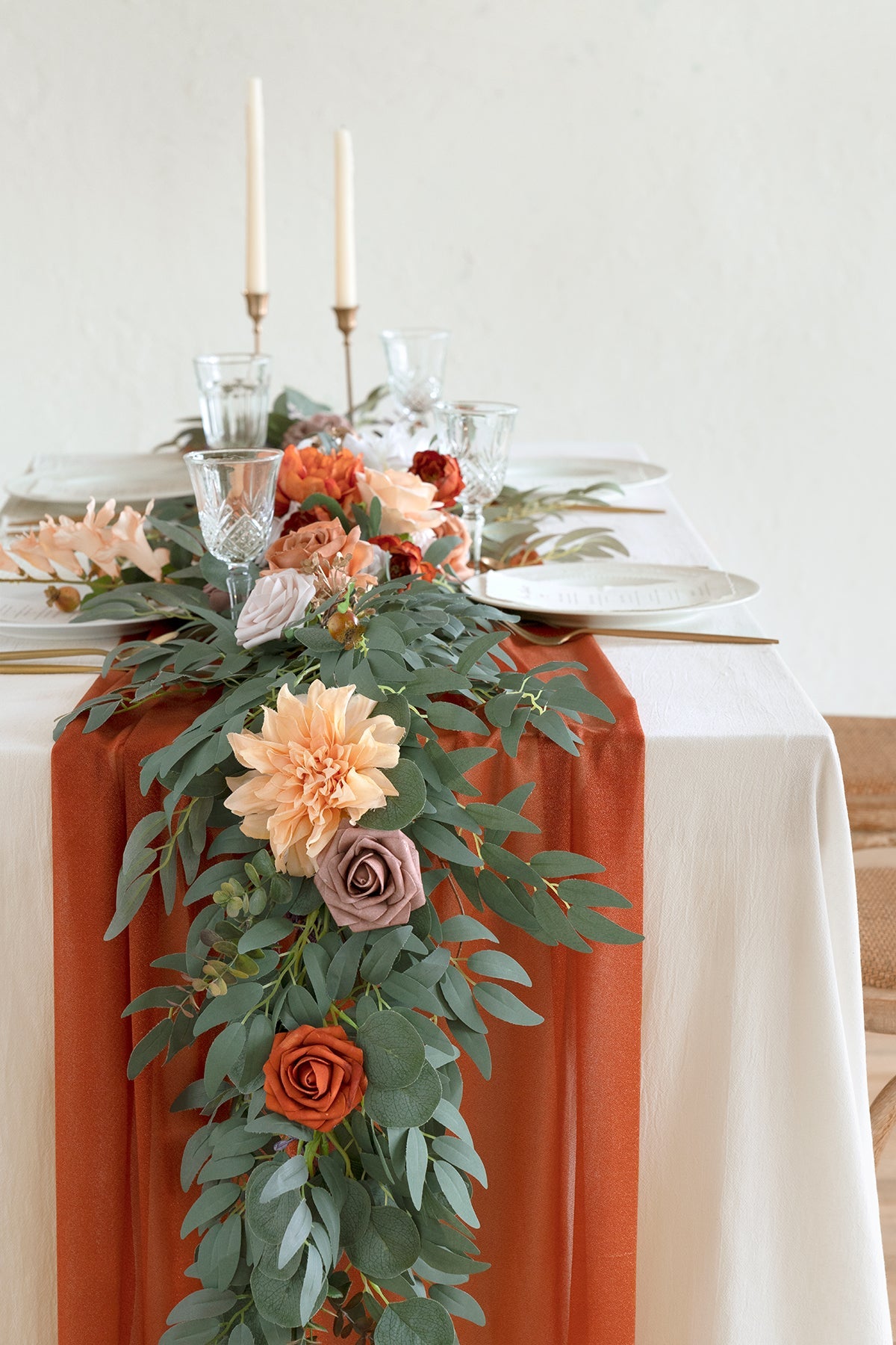 Mini Bouquet Centerpiece Set in Sunset Terracotta