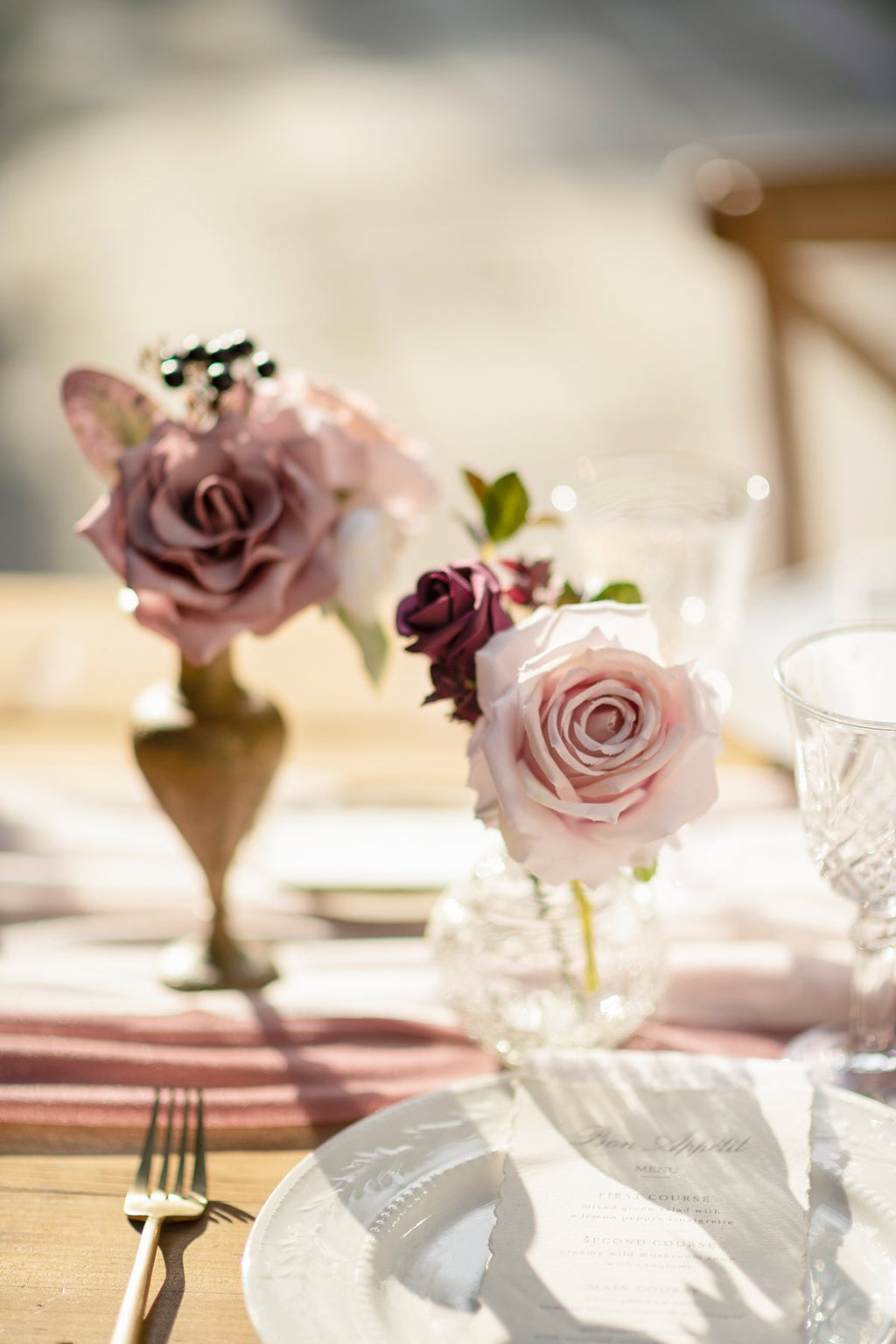Dusty Rose Designer Flower Boxes