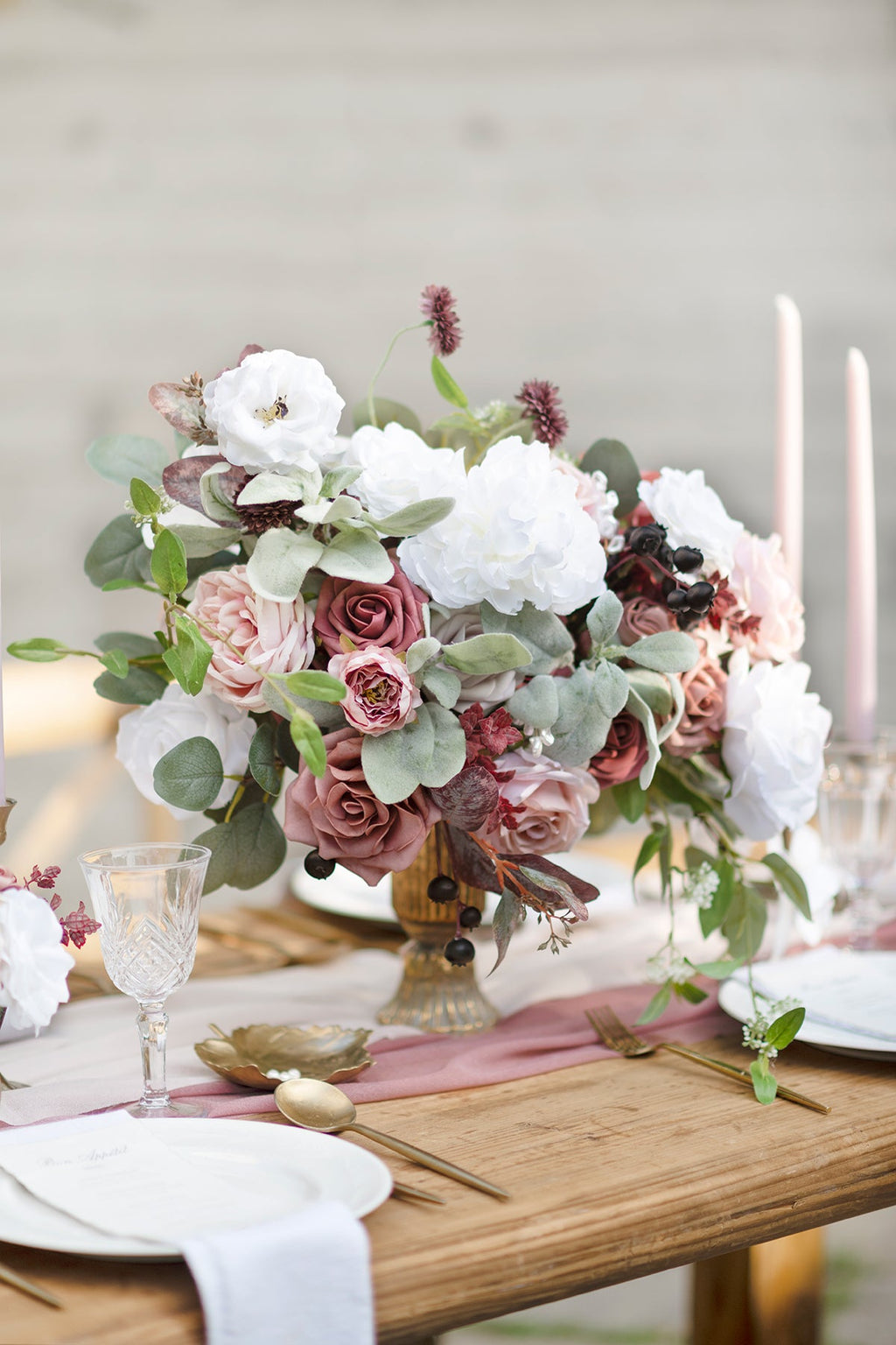 Dusty Rose Designer Flower Boxes