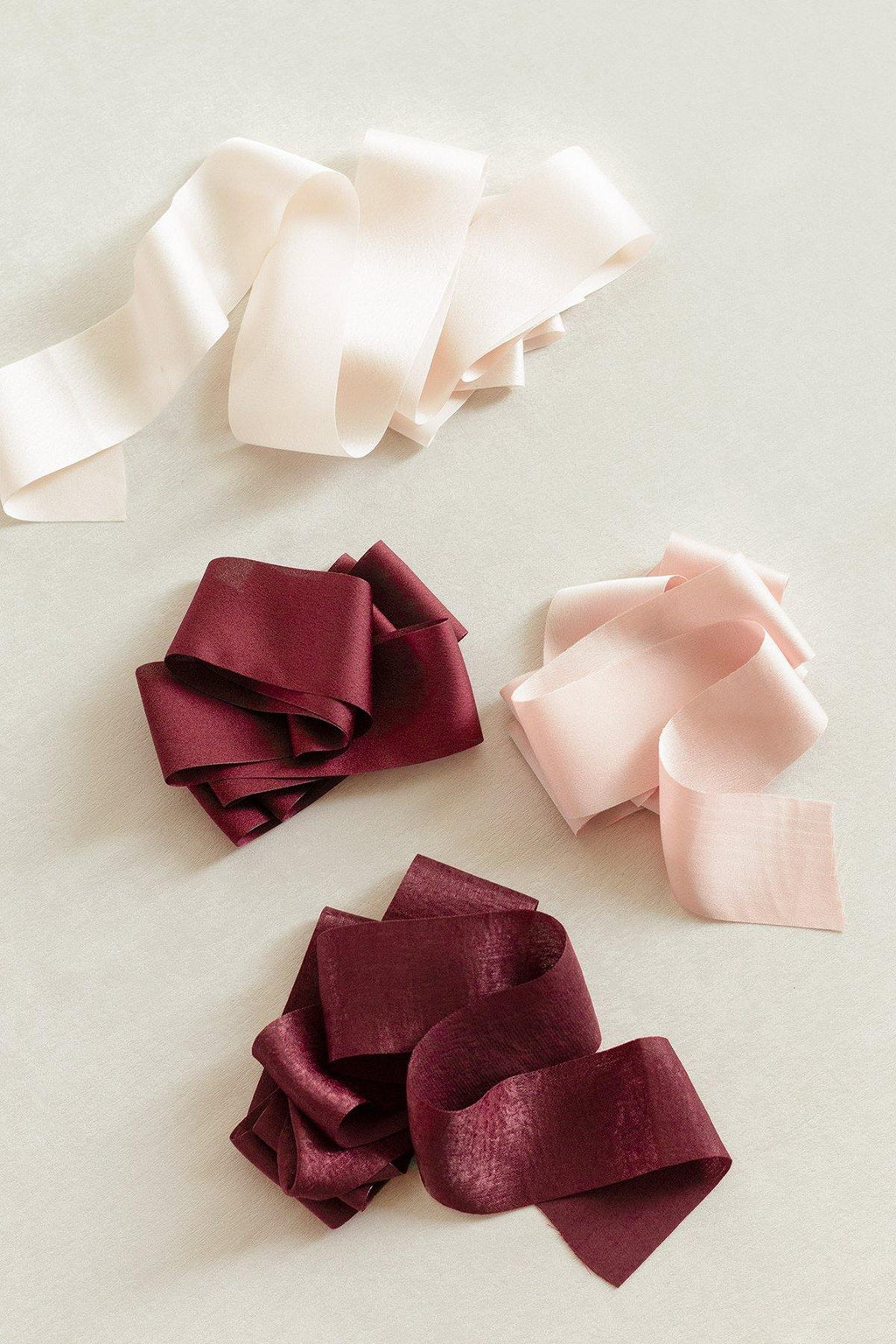 Sheer Polyester Ribbons 1.5"w x 1.5 Yards - Sunflower & Burgundy Theme - lingsDev