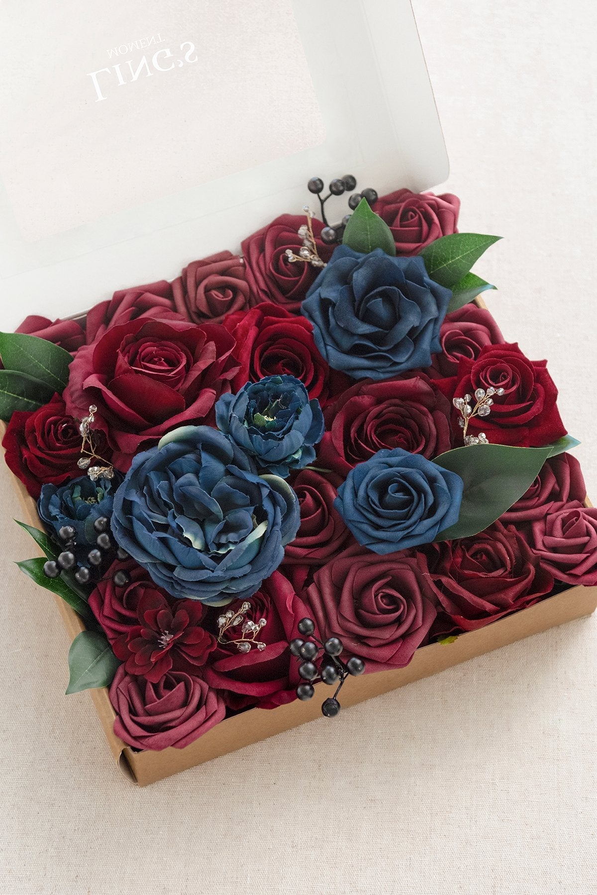 Burgundy & Marsala Designer Flower Boxes