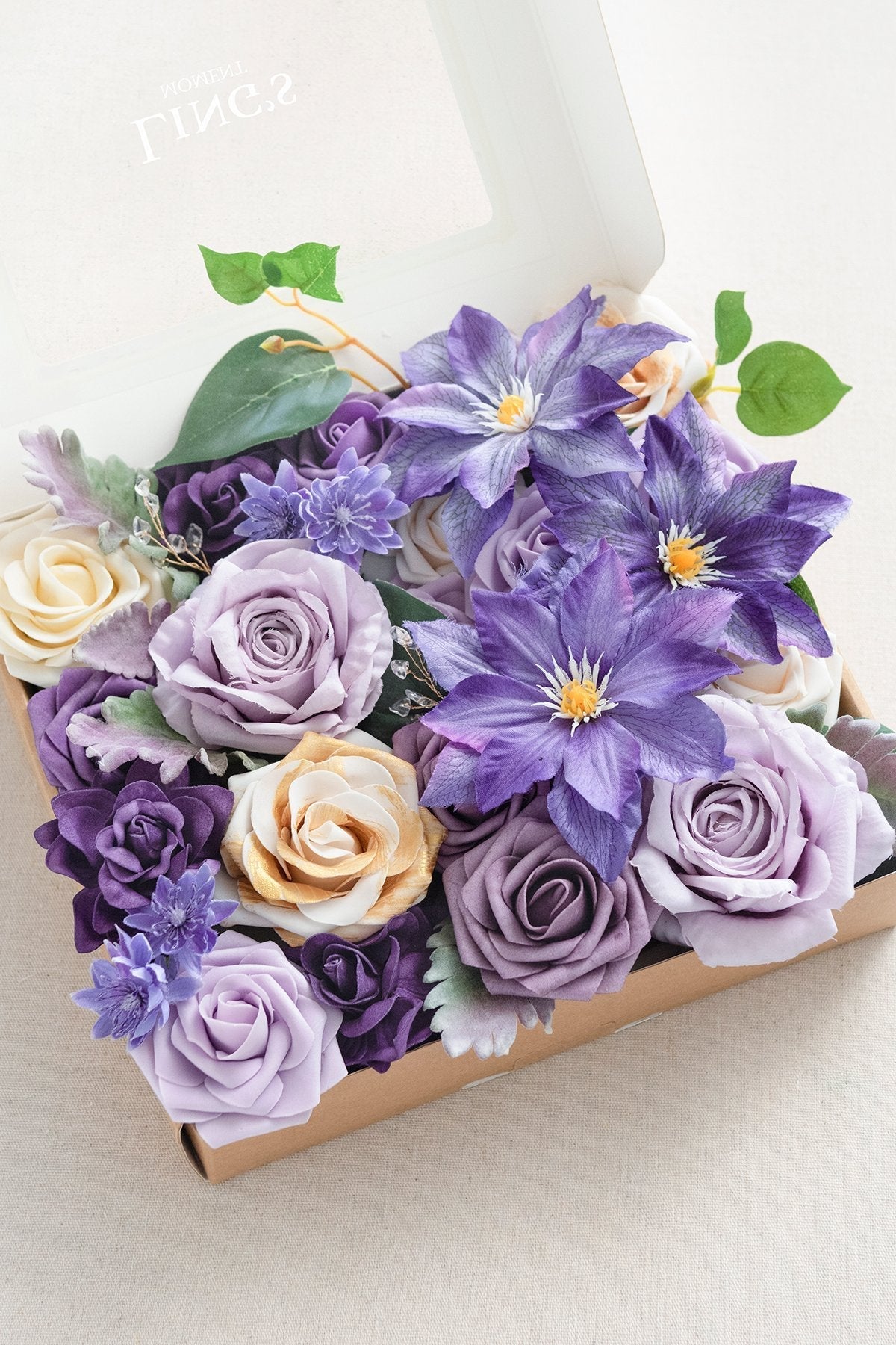 Lilac Purple Designer Flower Boxes