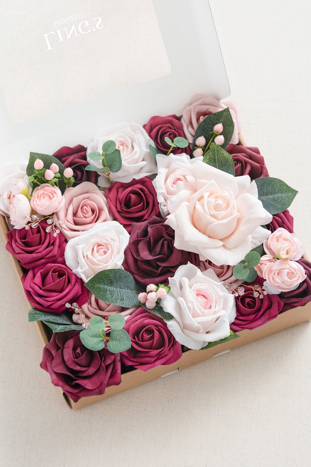 Burgundy & Marsala Designer Flower Boxes