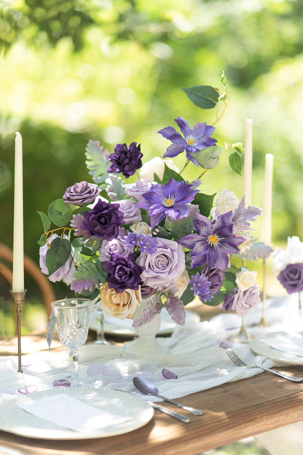 Lilac Purple Designer Flower Boxes