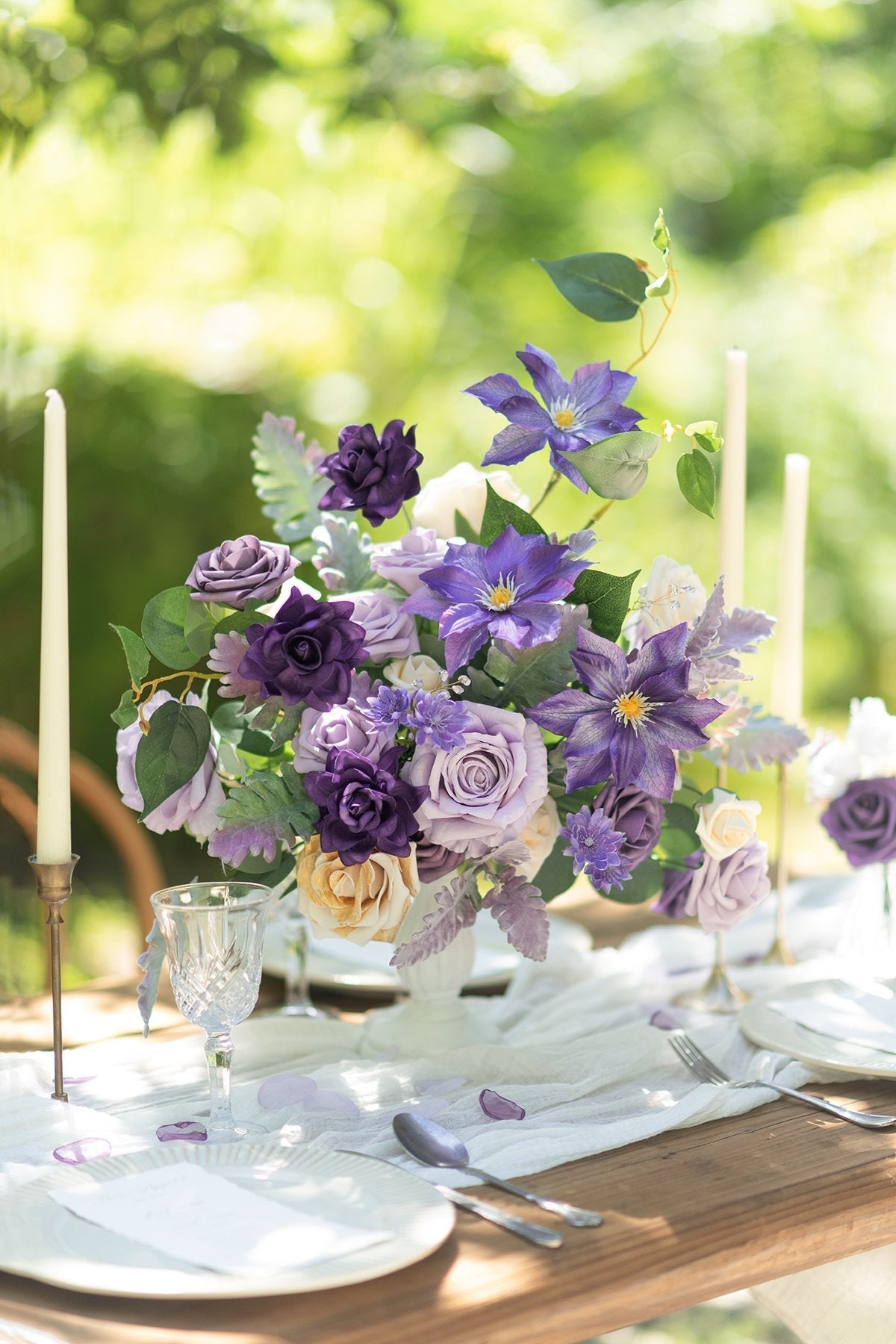 Lilac Purple Designer Flower Boxes