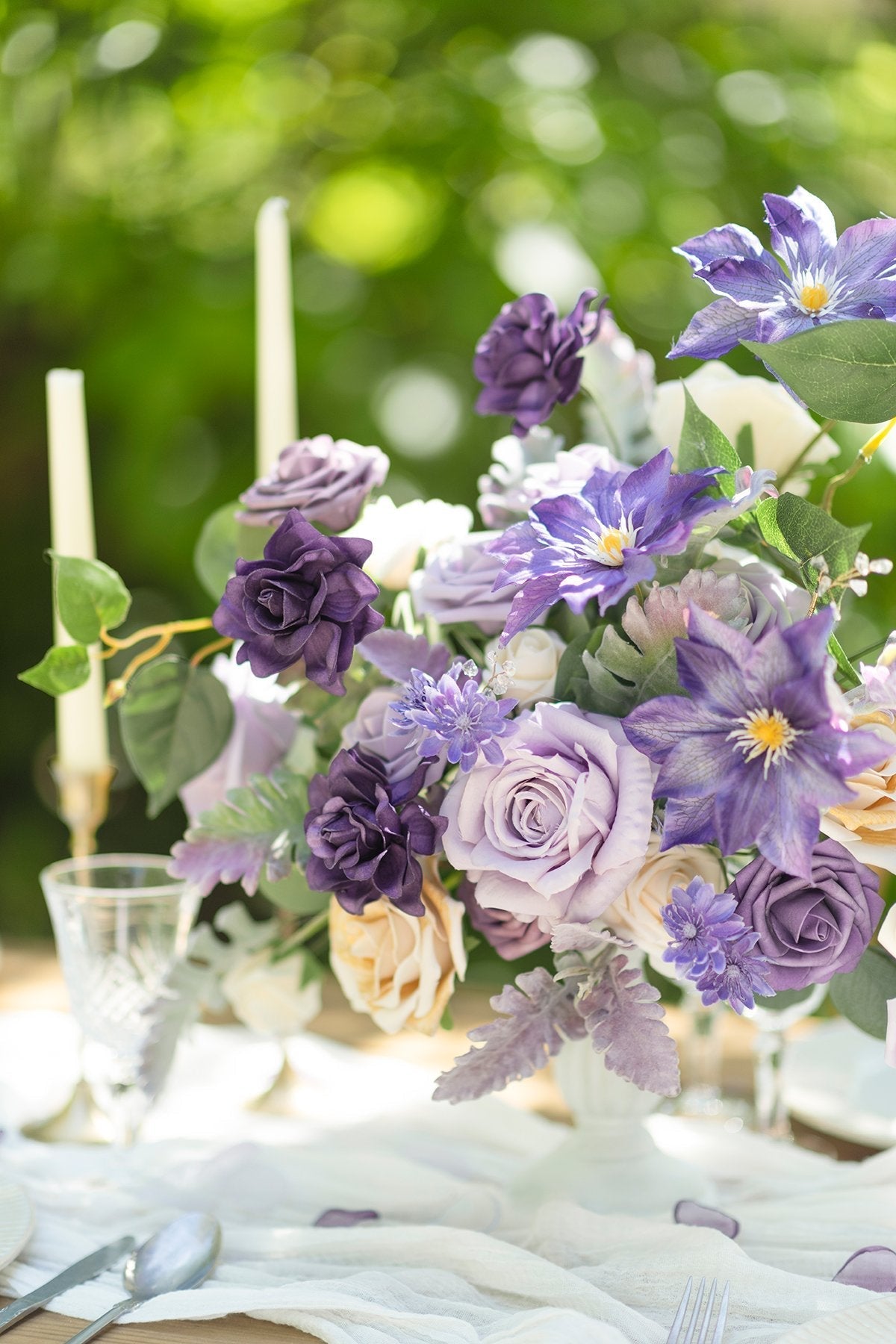 Lilac Purple Designer Flower Boxes