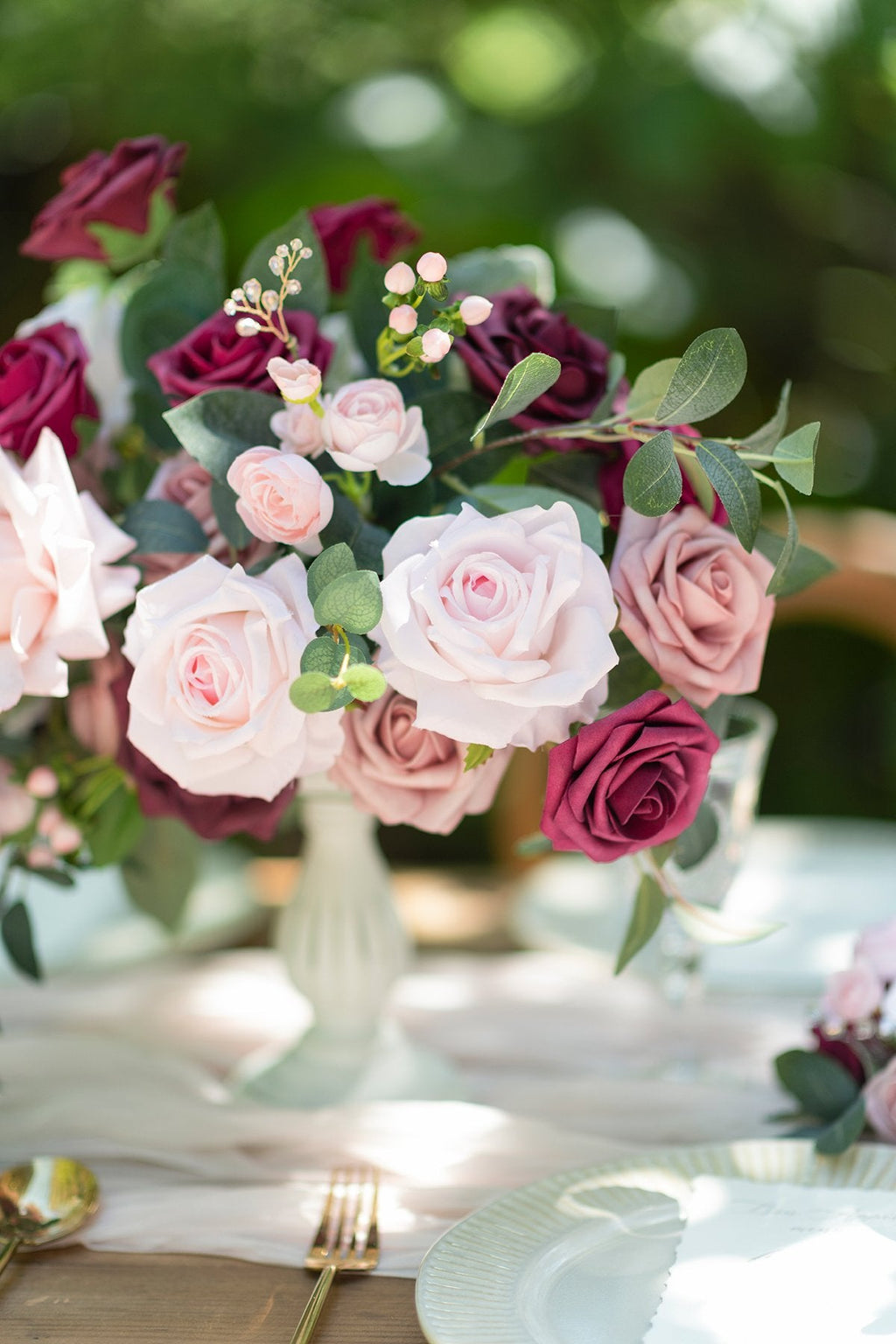 Burgundy & Marsala Designer Flower Boxes