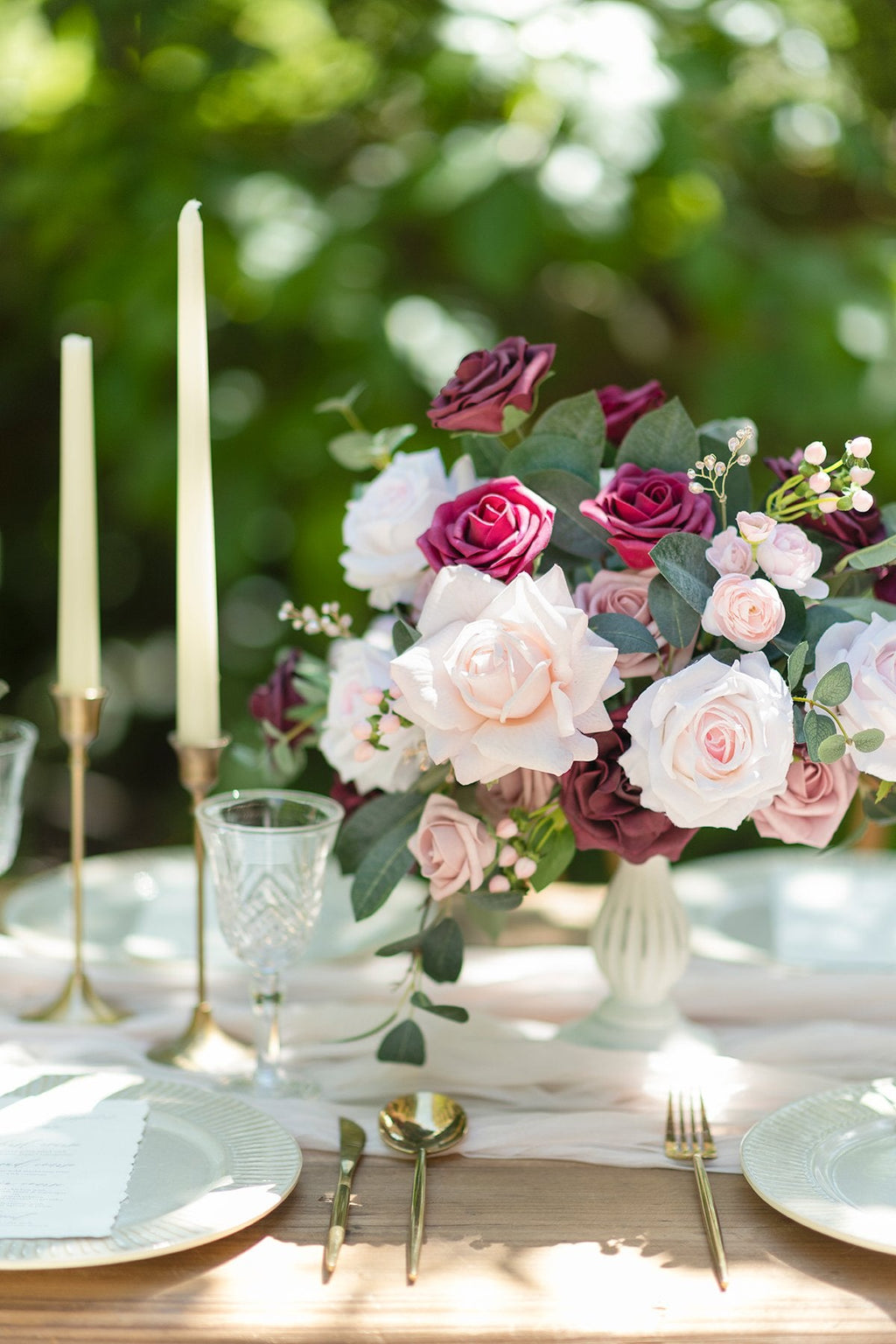 Burgundy & Marsala Designer Flower Boxes