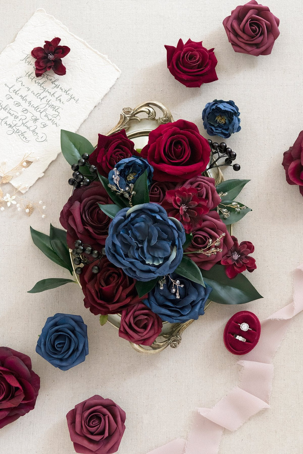 Burgundy & Marsala Designer Flower Boxes