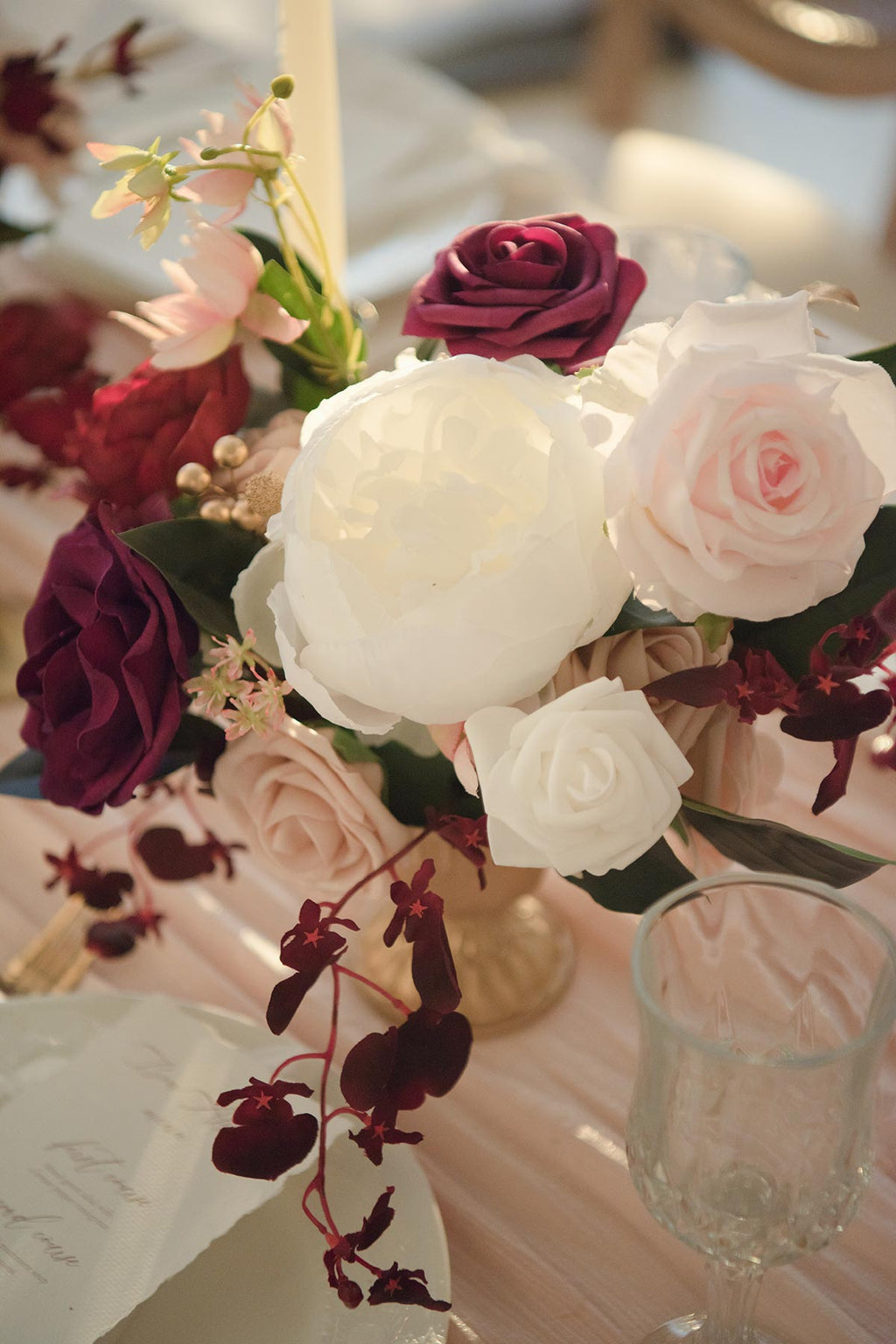 Burgundy & Marsala Designer Flower Boxes