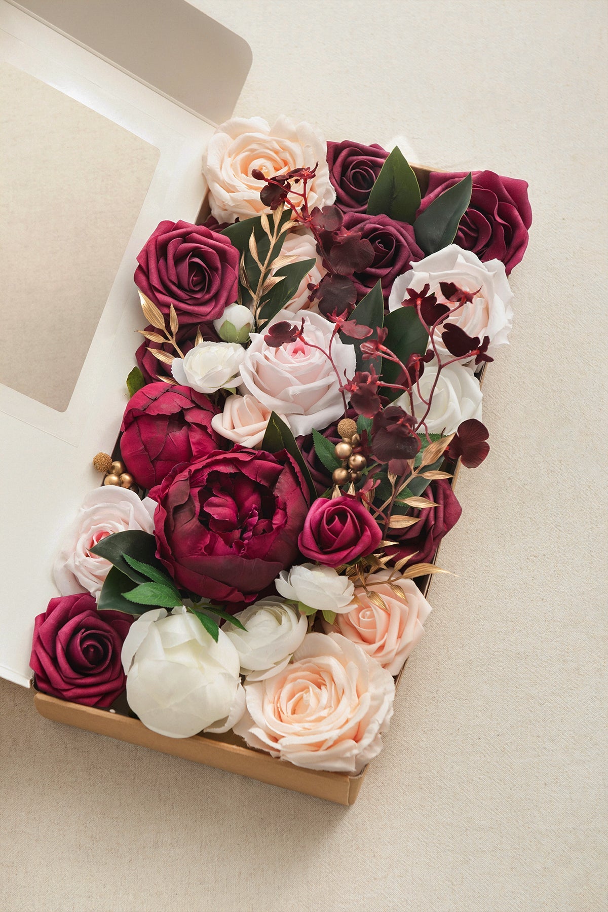 Burgundy & Marsala Designer Flower Boxes