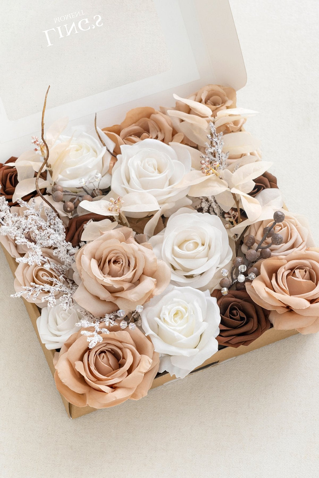 Natural White & Ivory Designer Flower Boxes