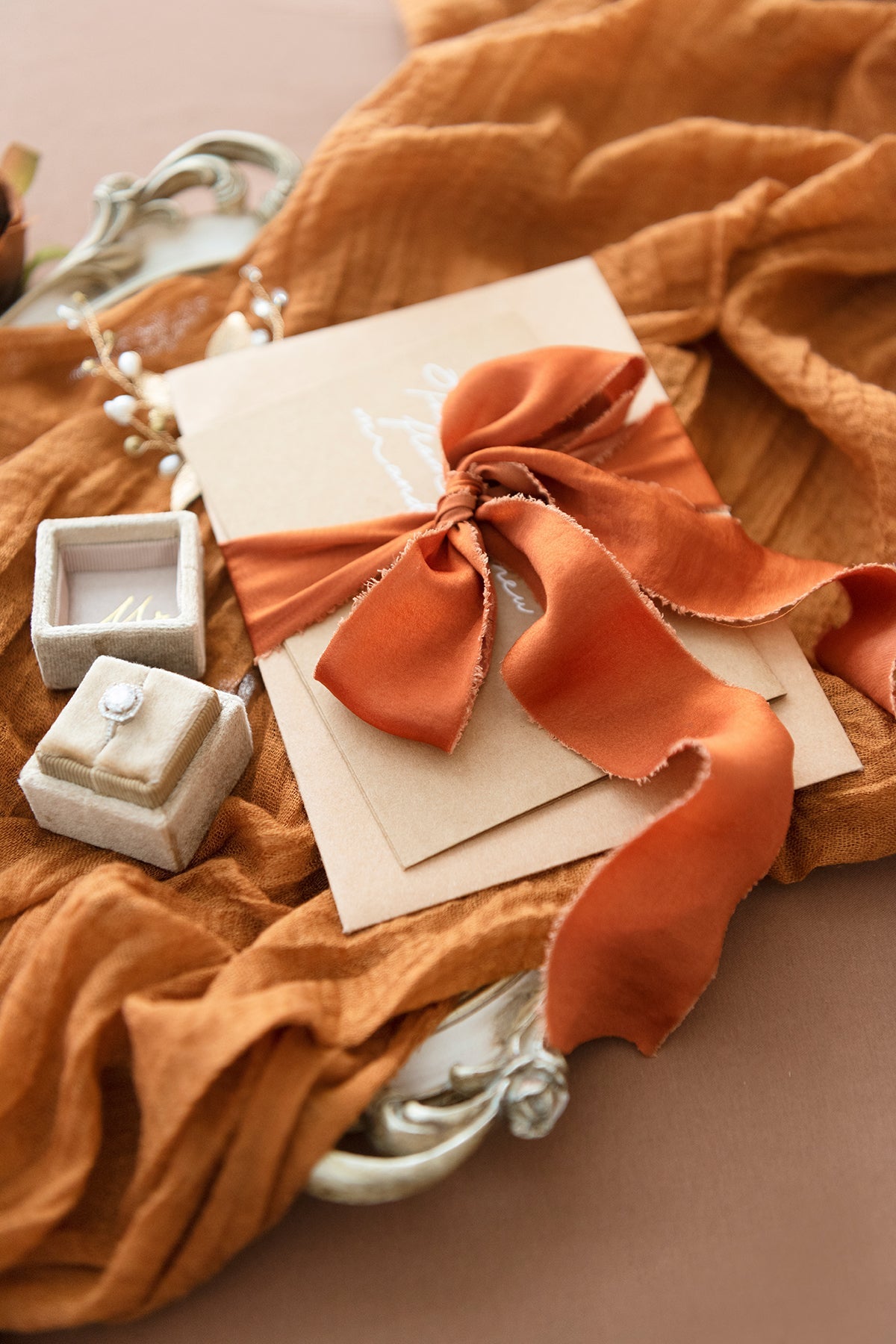Ribbons in Sunset Terracotta