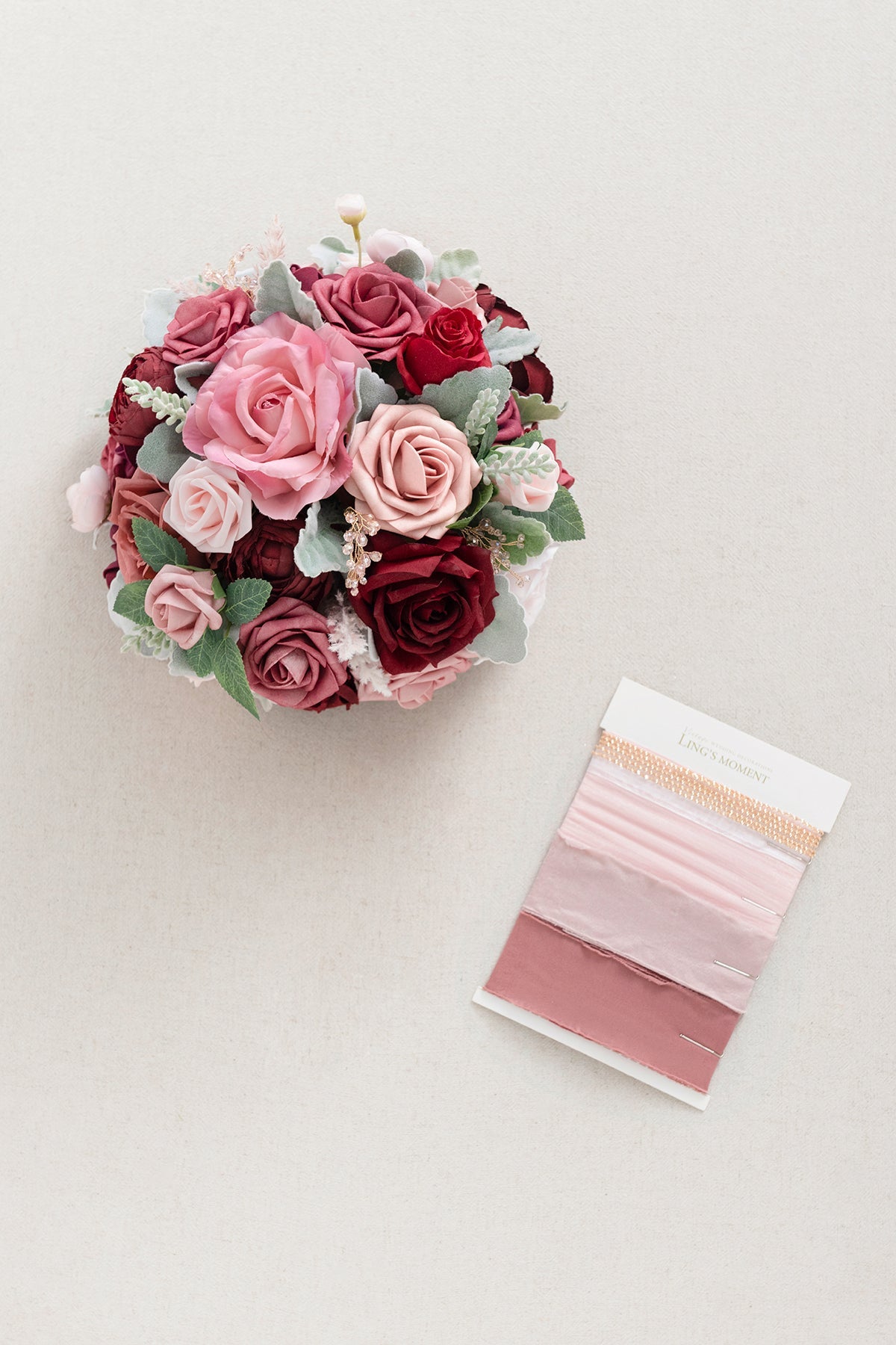Standard Round Bridal Bouquet in Loving Cinnamon Rose