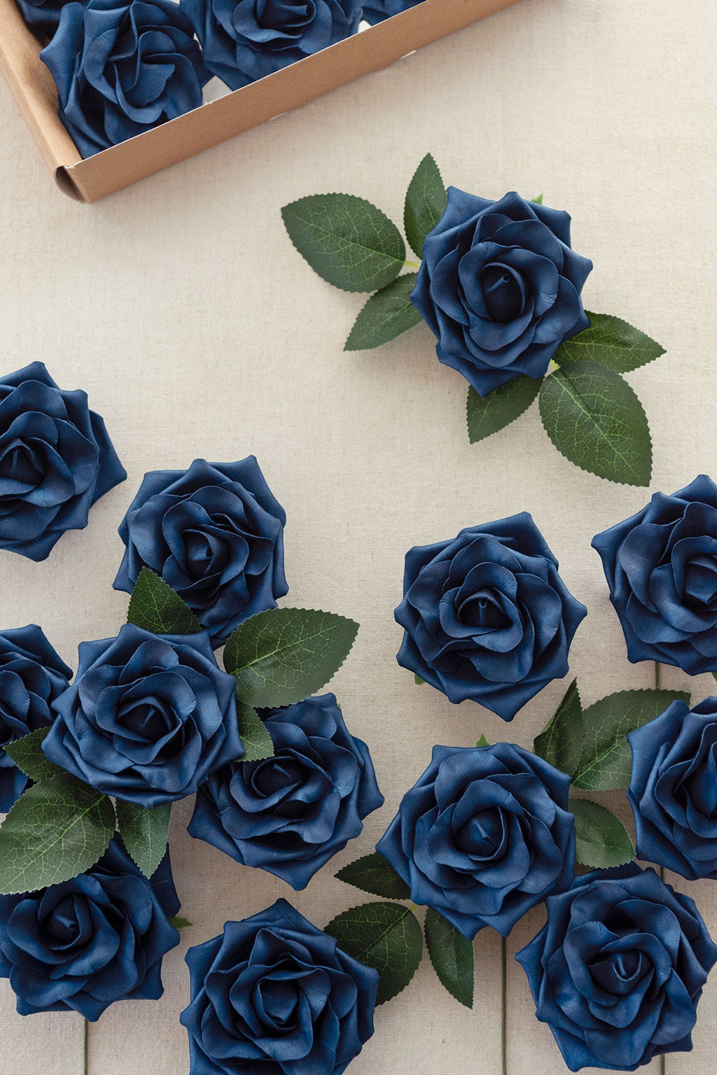 3.5" Foam Avalanche Rose with Stem - 16 Colors