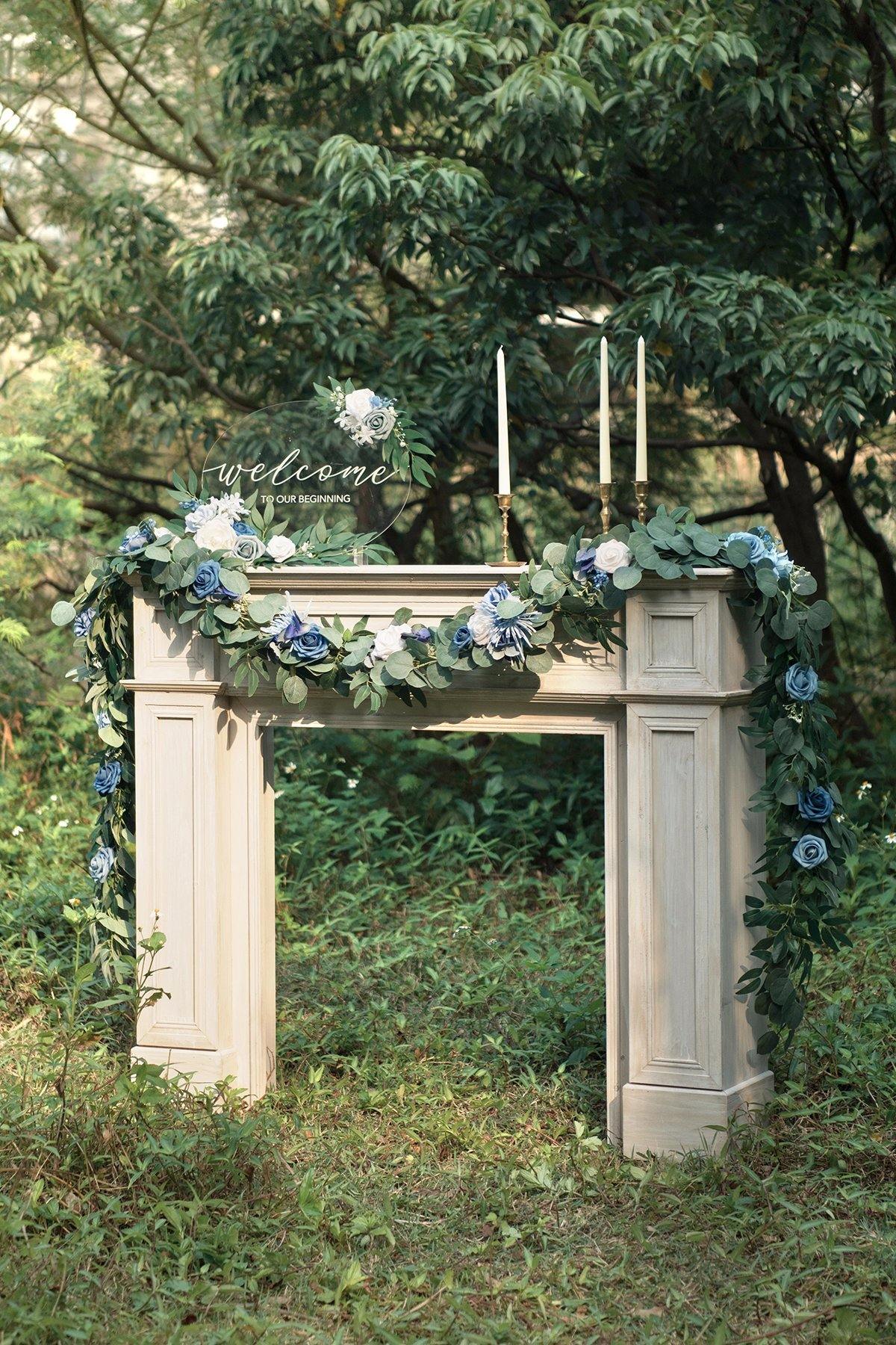 Dusty Blue Wedding Flowers & Greenery DIY Packages - 2 Sizes - lingsDev