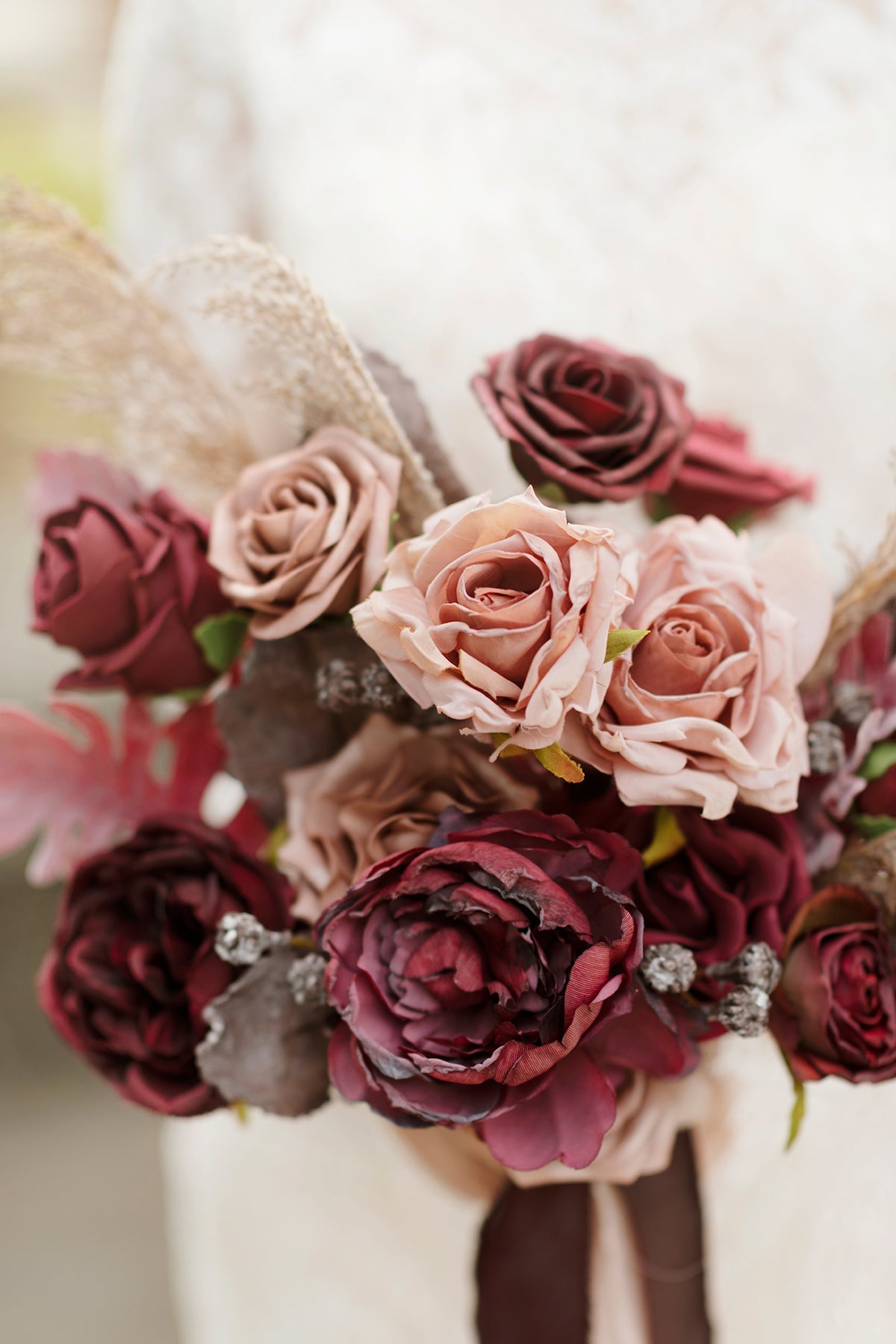Burgundy & Marsala Designer Flower Boxes