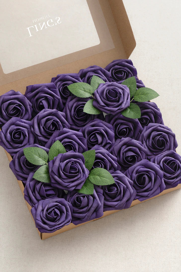 3" Foam Rose with Stem - 8 Colors