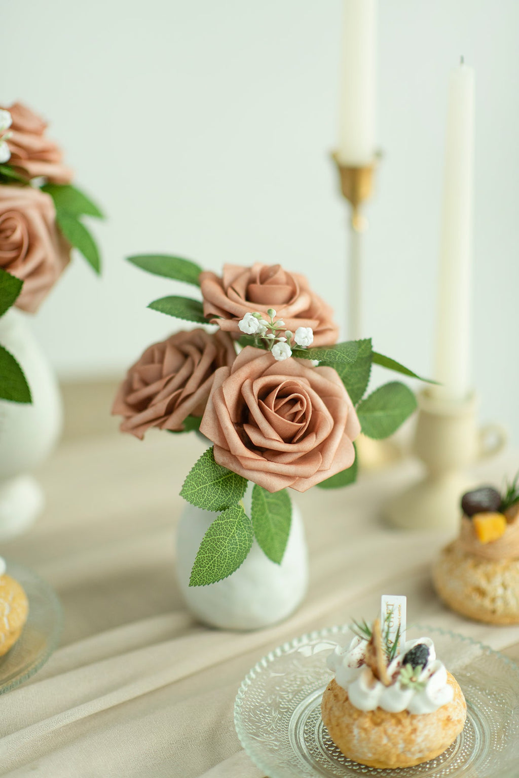 3" Foam Rose with Stem - 59 Colors F3