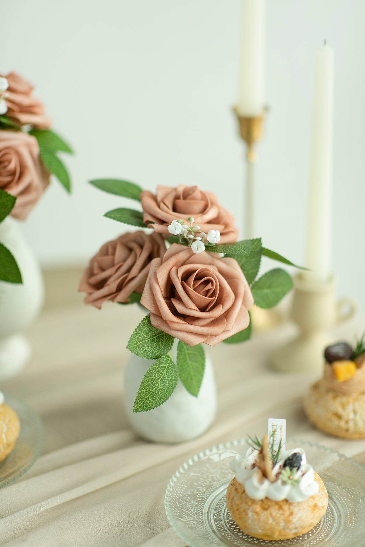 3" Foam Rose with Stem - 59 Colors F3