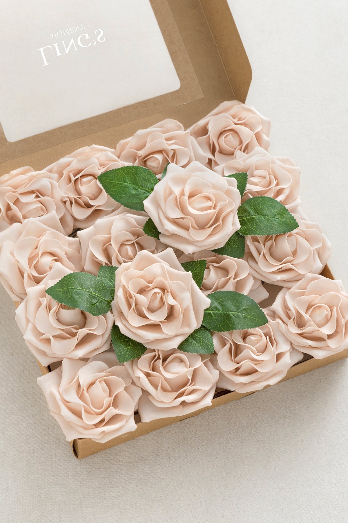 3.5" Foam Avalanche Rose with Stem - 16 Colors