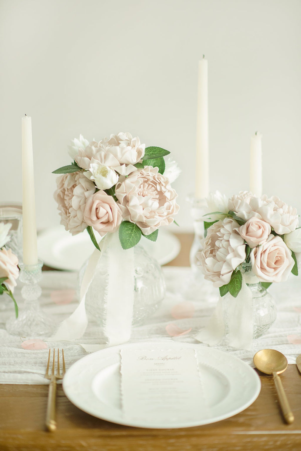 4" Foam Blooming Peony with Stem - 8 Colors