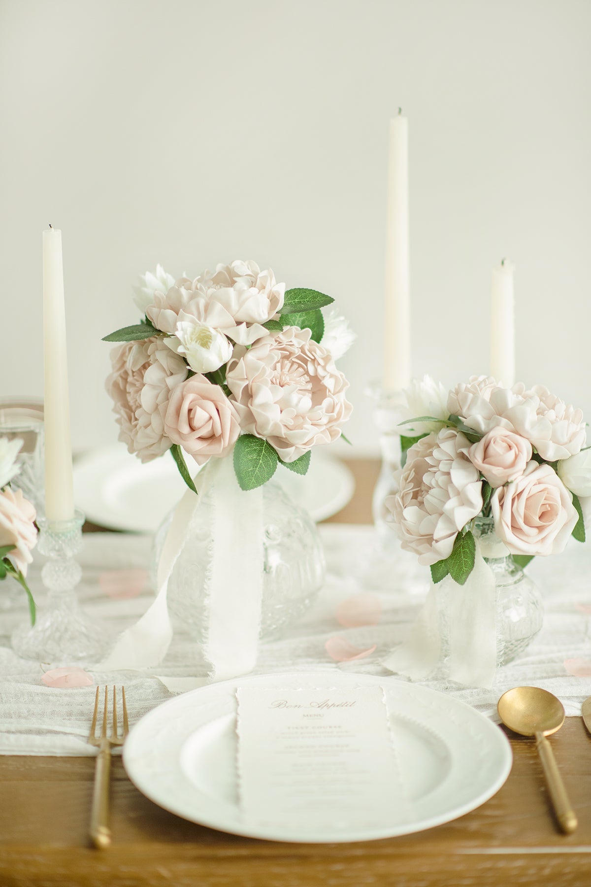 4" Foam Blooming Peony with Stem - 8 Colors