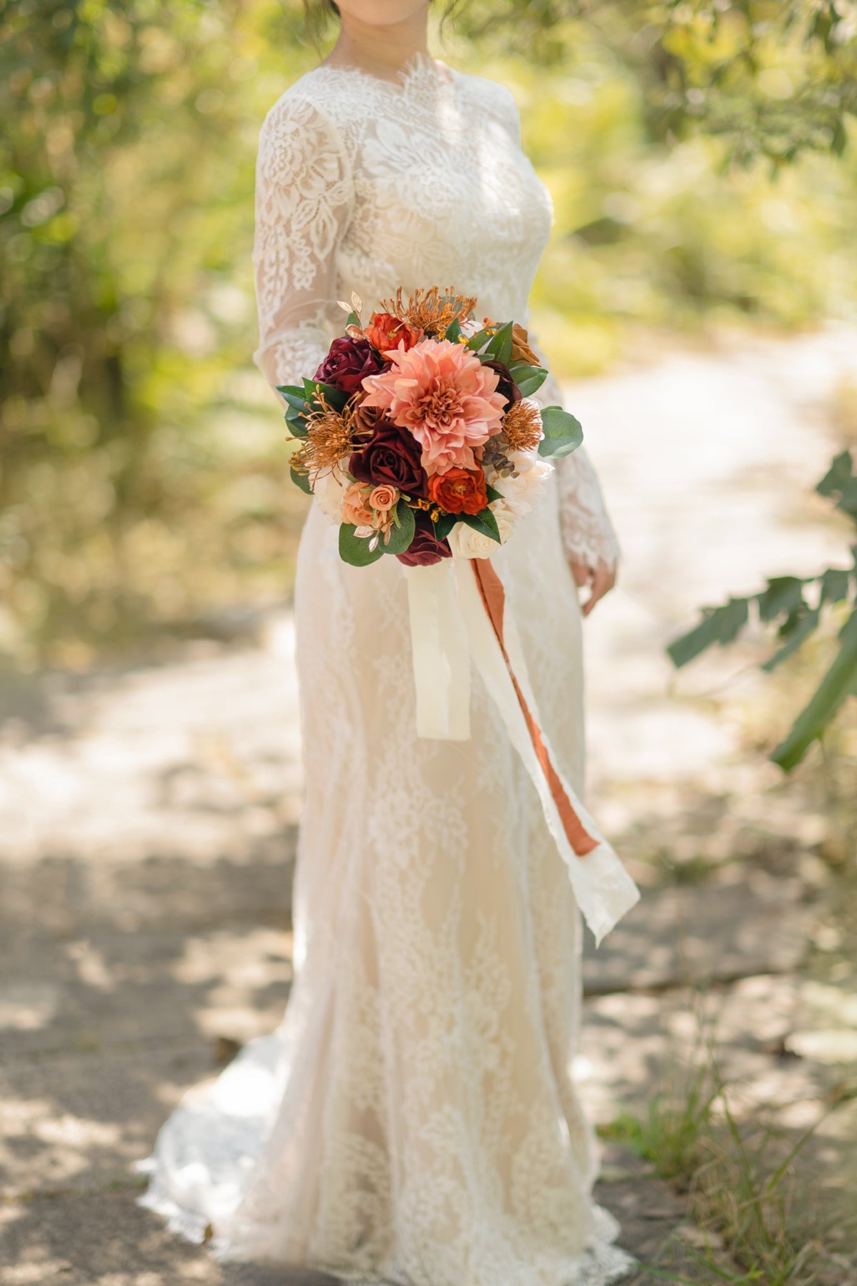 DIY Wedding Flower Packages in Sunset Terracotta