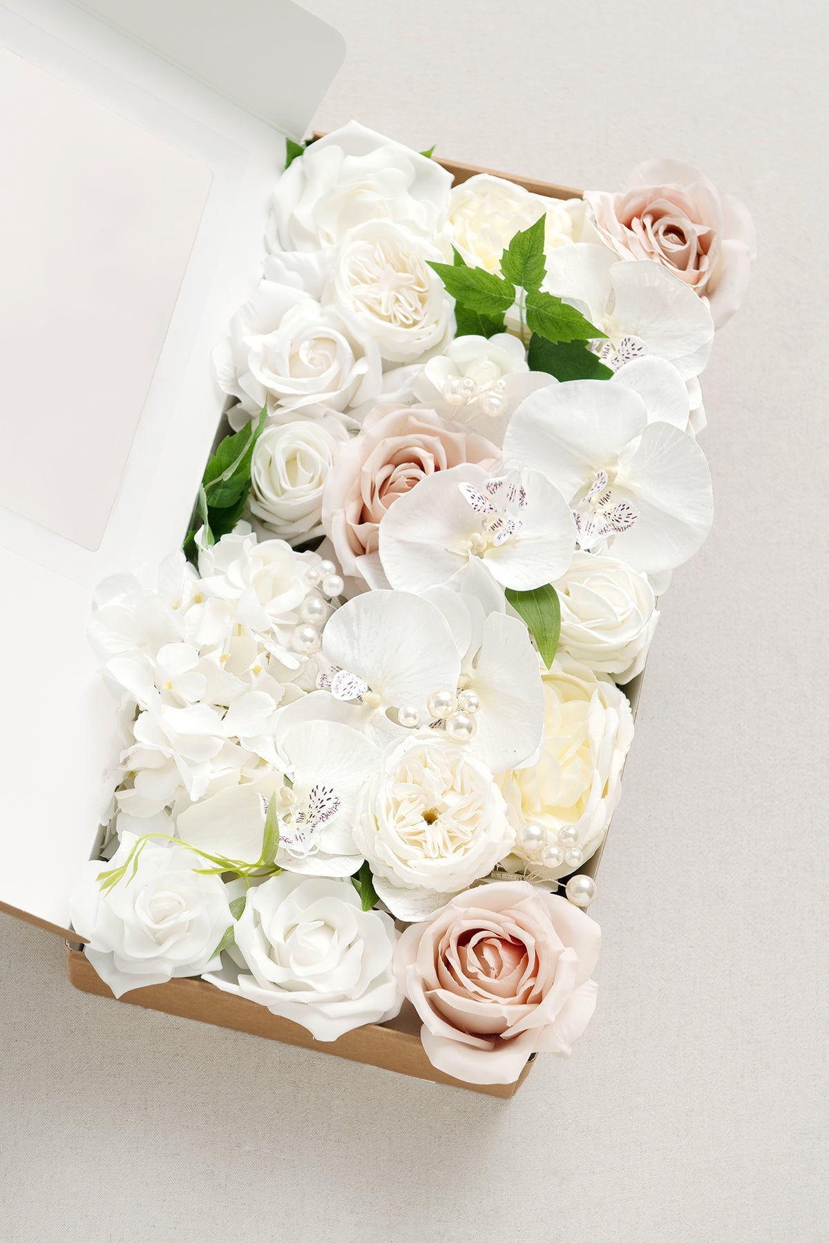 Natural White & Ivory Designer Flower Boxes
