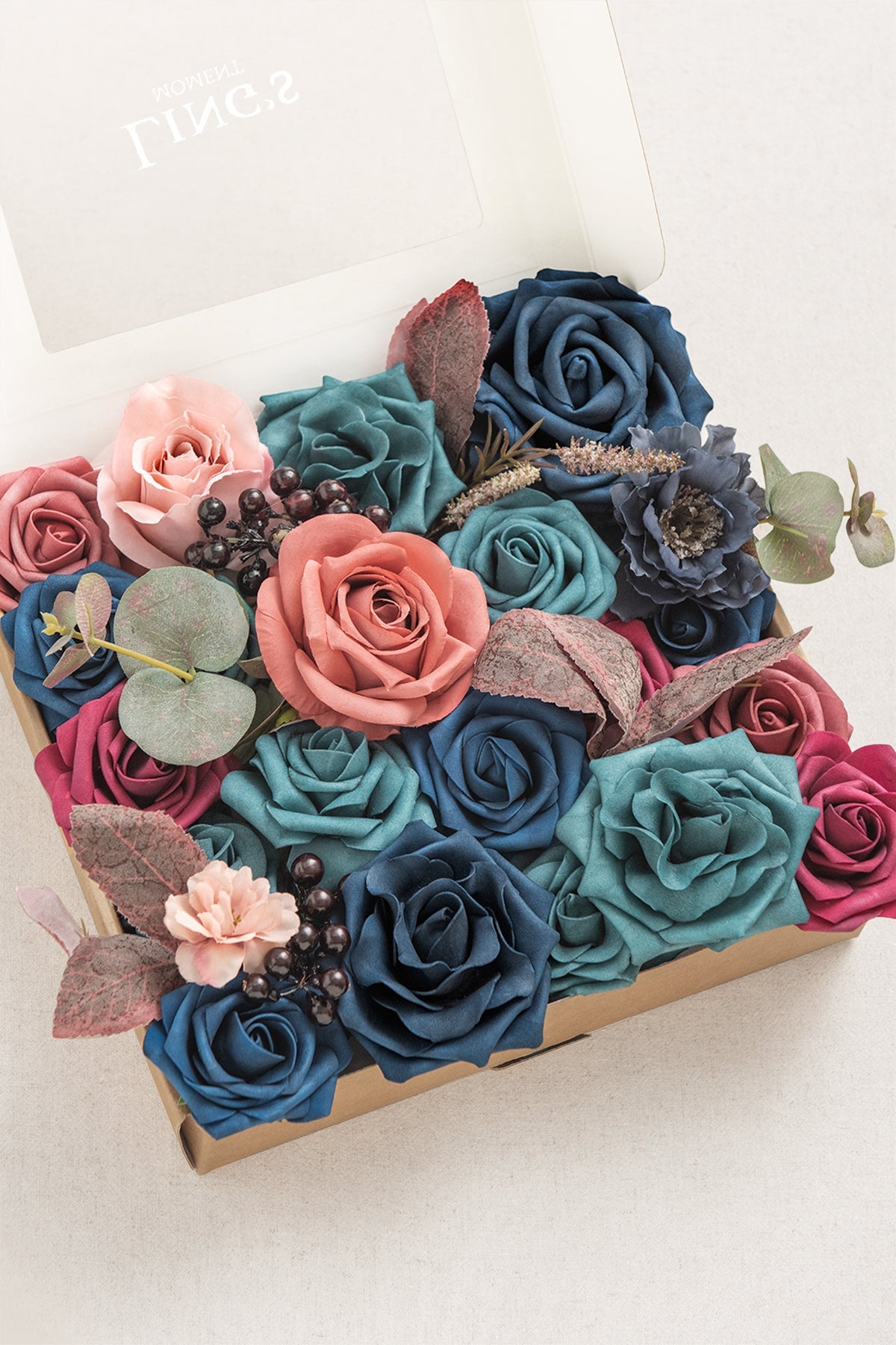 Moody Teal Designer Flower Boxes