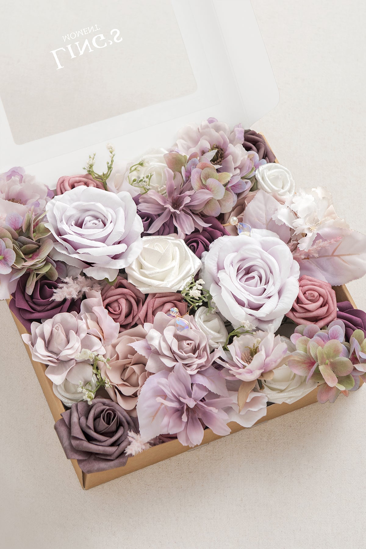 Lilac Purple Designer Flower Boxes