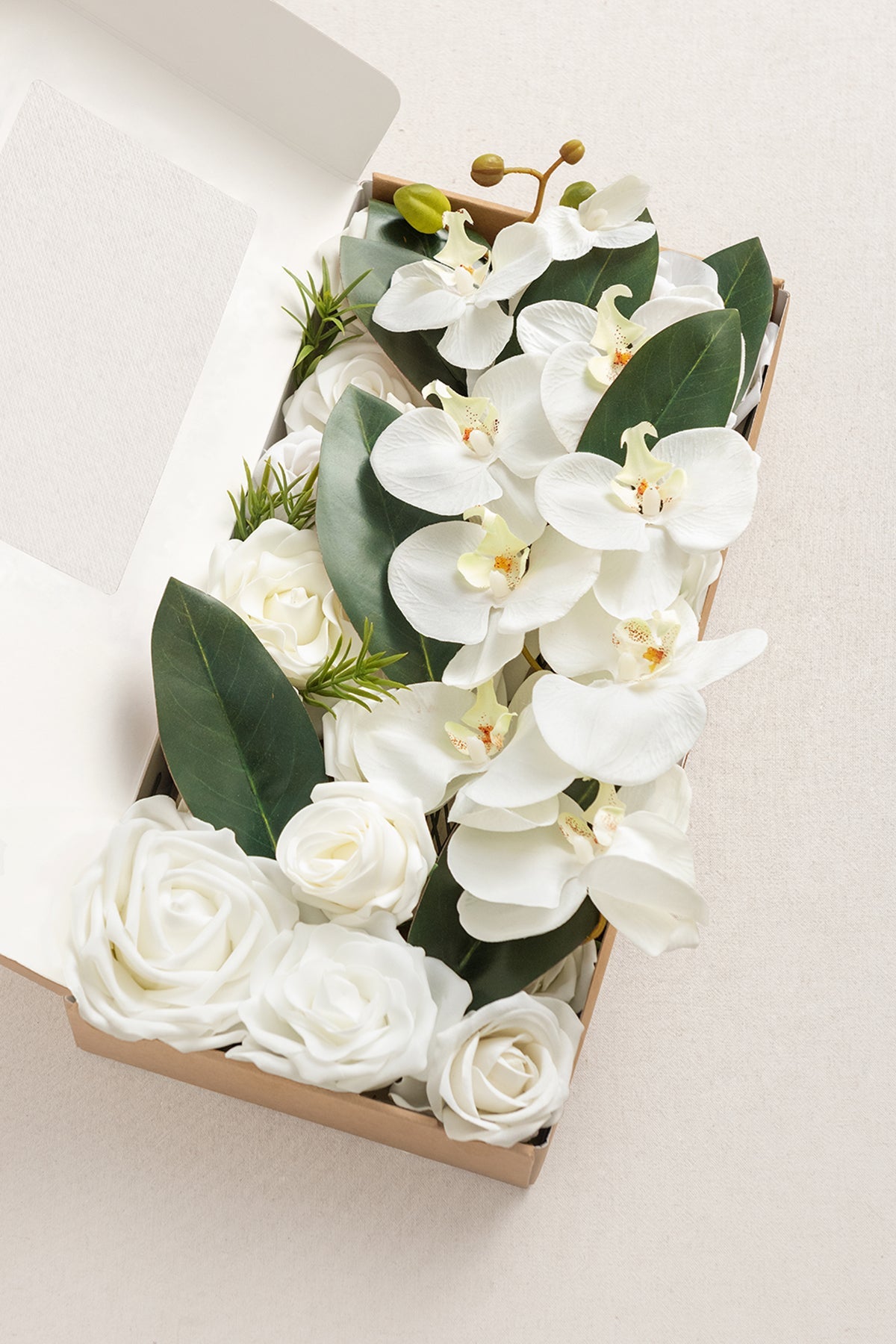 Natural White & Ivory Designer Flower Boxes