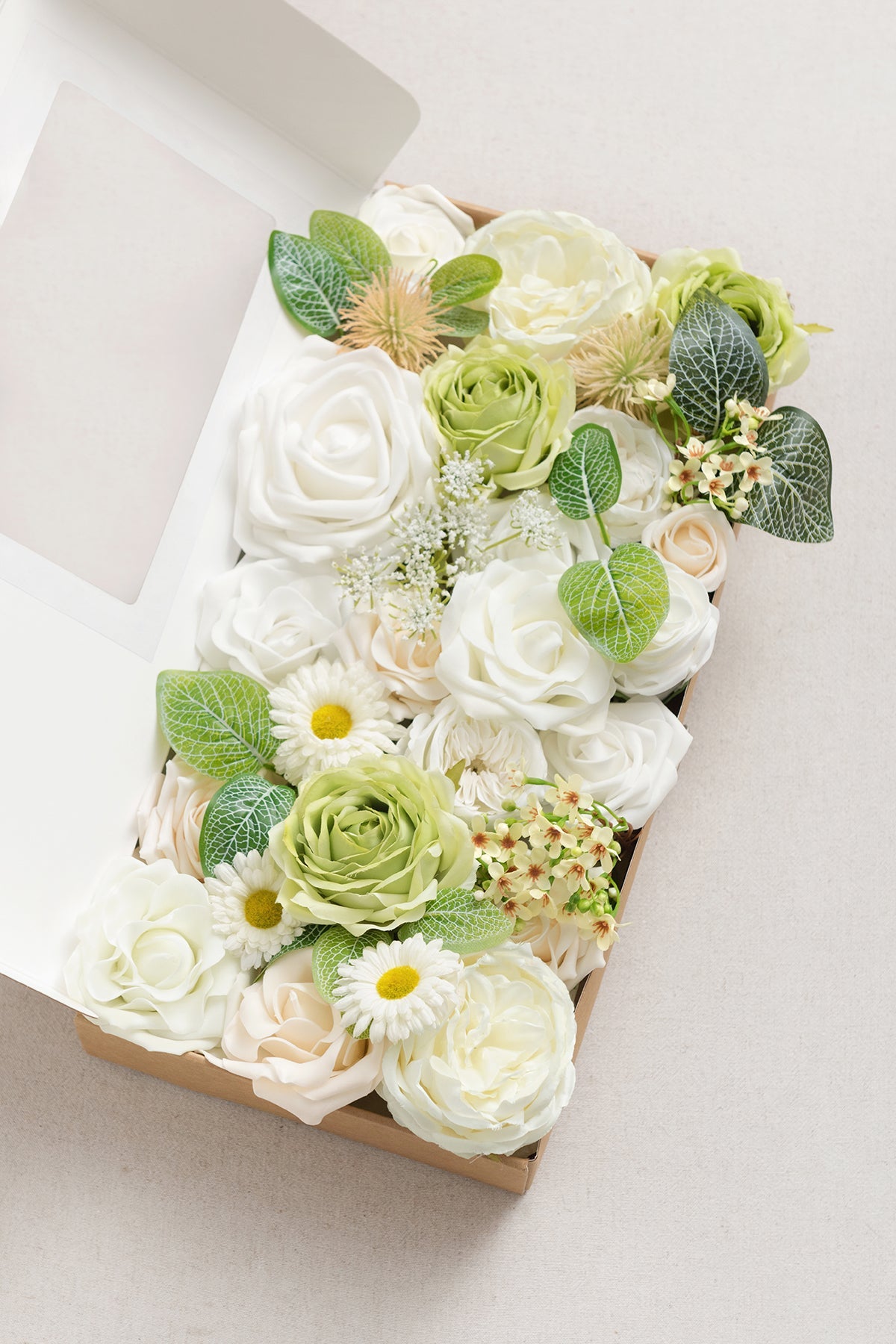 Natural White & Ivory Designer Flower Boxes