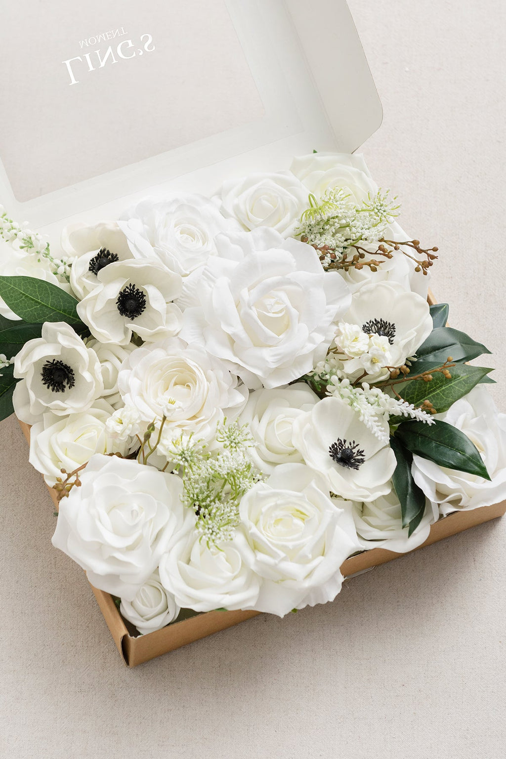 Natural White & Ivory Designer Flower Boxes