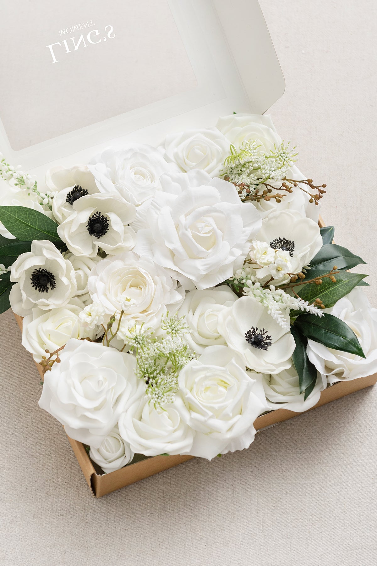 Natural White & Ivory Designer Flower Boxes
