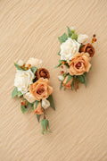 Shoulder Corsages in Sunset Terracotta