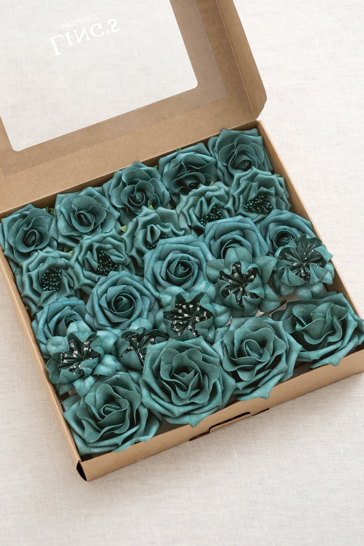 Moody Teal Designer Flower Boxes