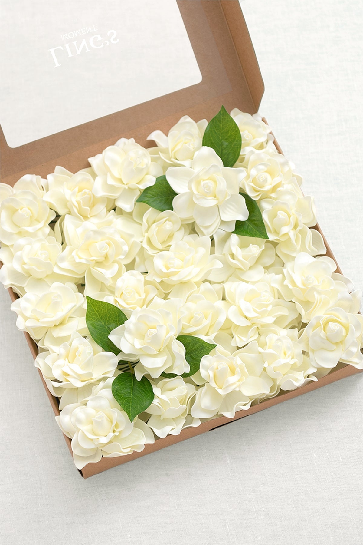 2.7" Foam Gardenia with Stem - 7 Colors