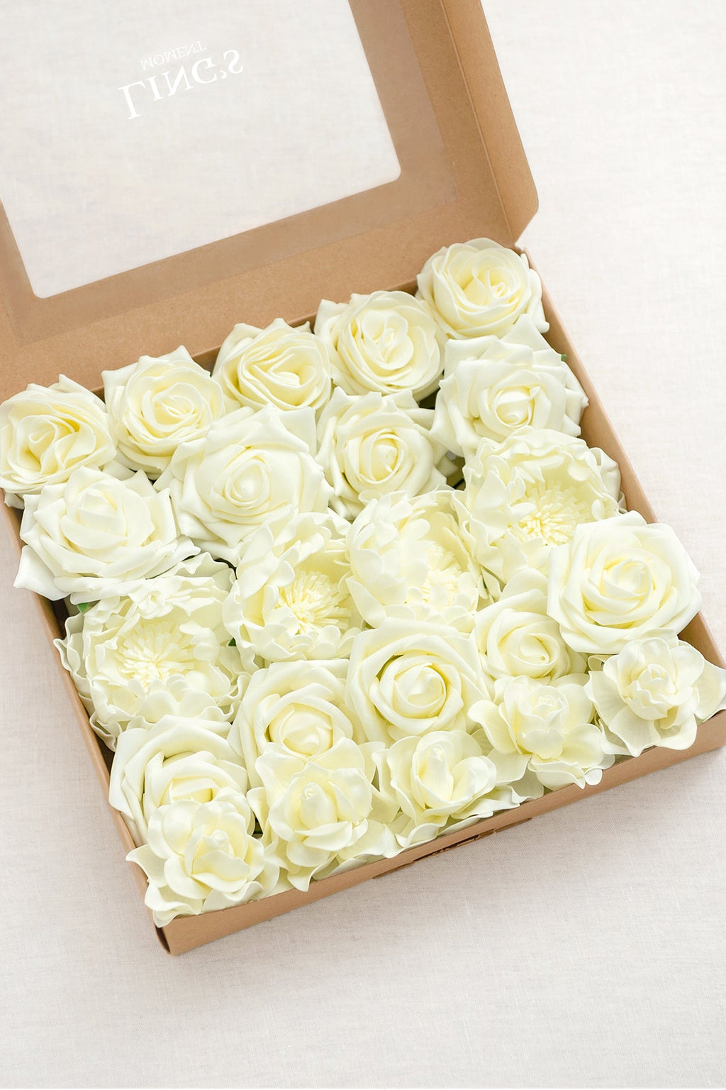 Natural White & Ivory Designer Flower Boxes