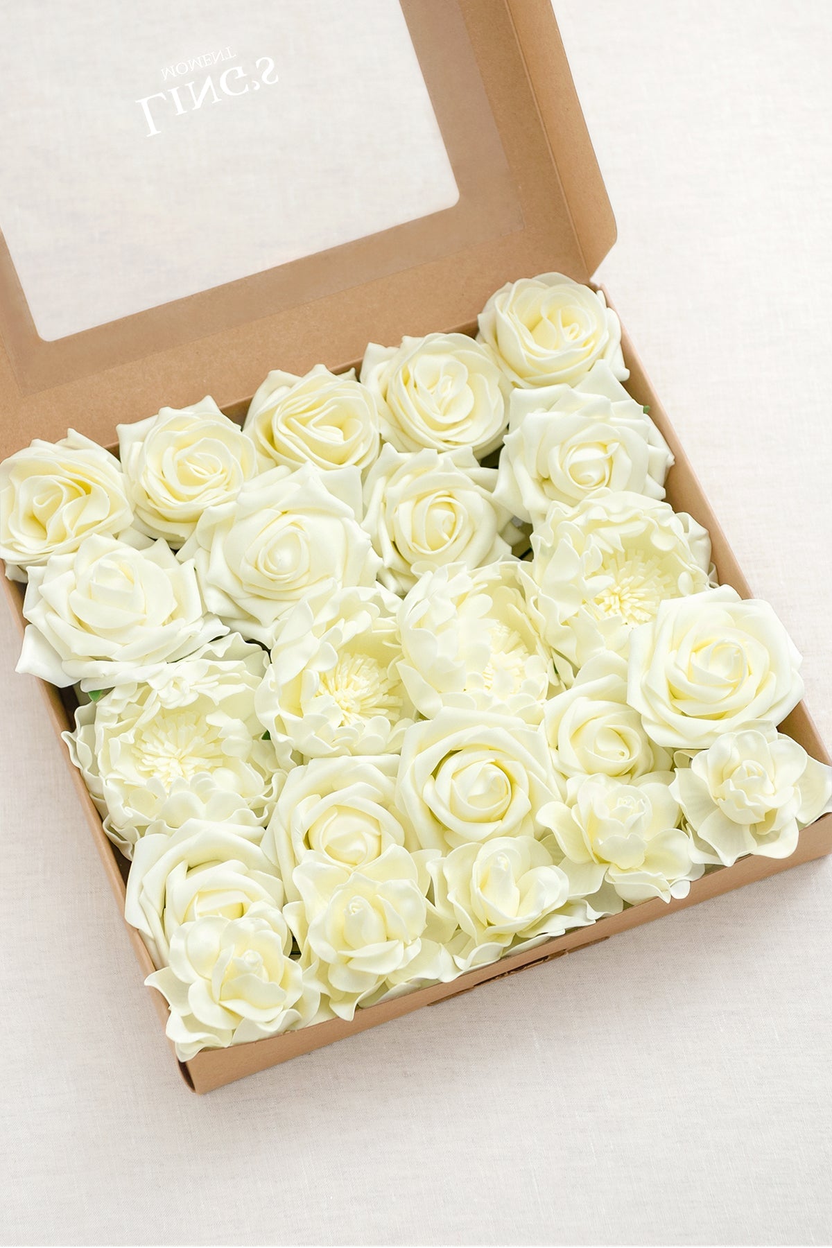Natural White & Ivory Designer Flower Boxes