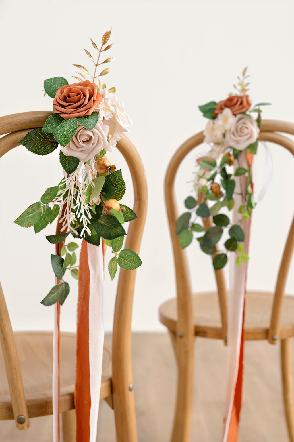 Aisle & Chair Decor in Burnt Orange