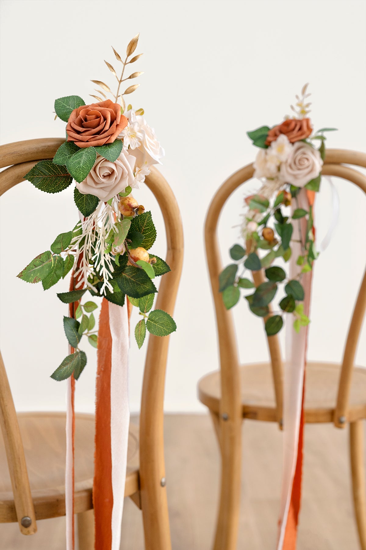 Aisle & Chair Decor in Burnt Orange