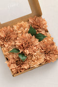 5.5" Silk Semi-Cactus Dahlia & 4.5" Silk Waterlily Dahlia with Stem-4 Colors