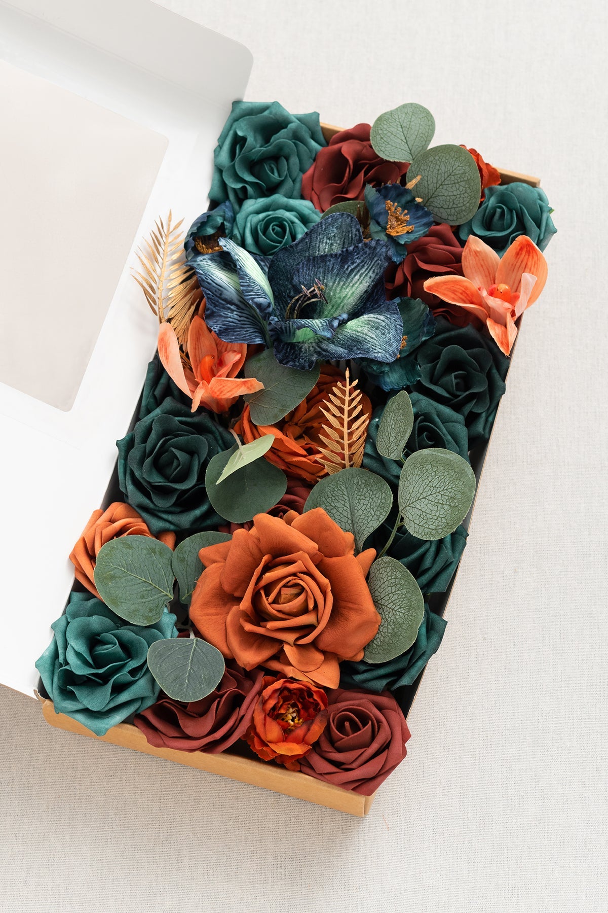 Moody Teal Designer Flower Boxes