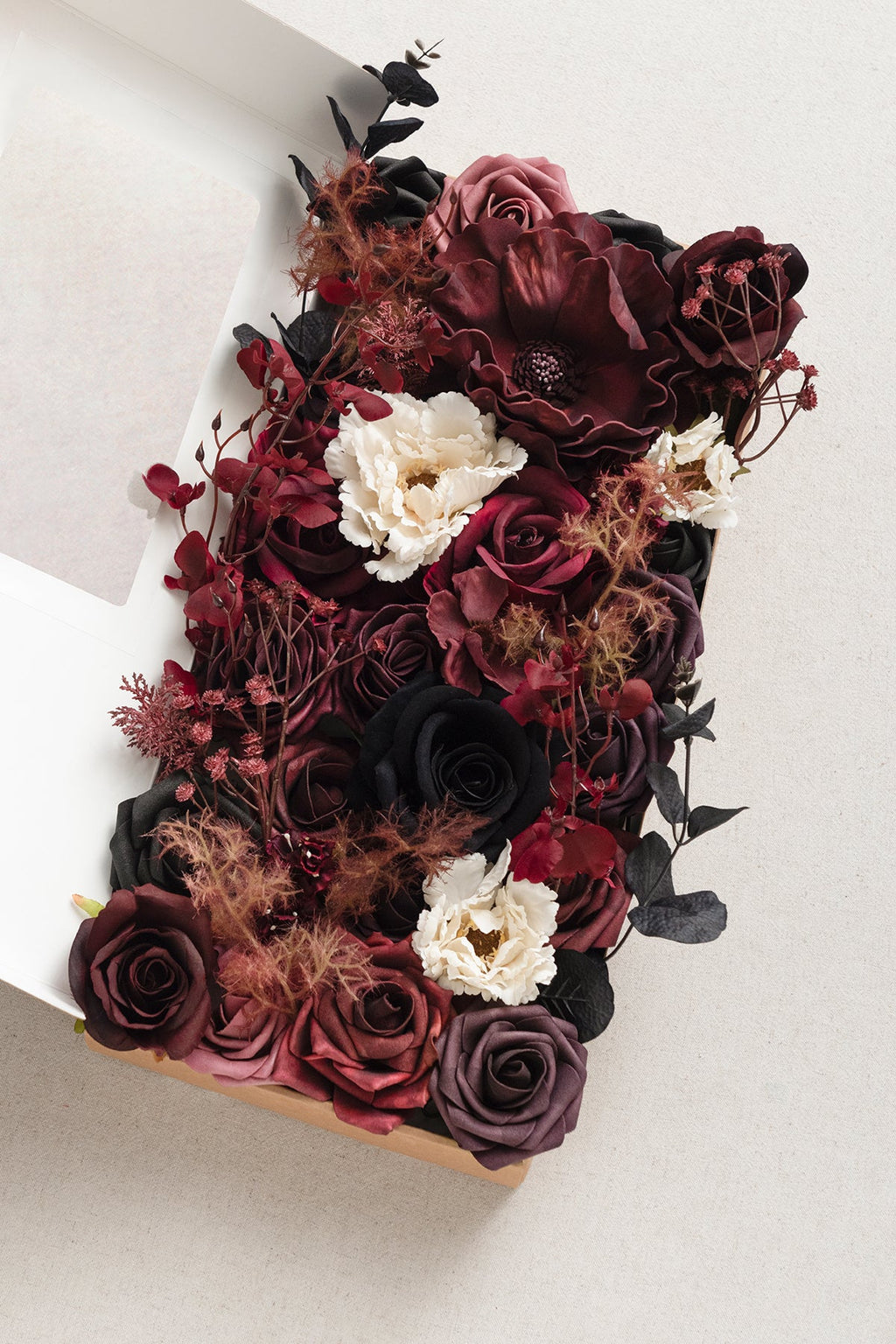 Burgundy & Marsala Designer Flower Boxes