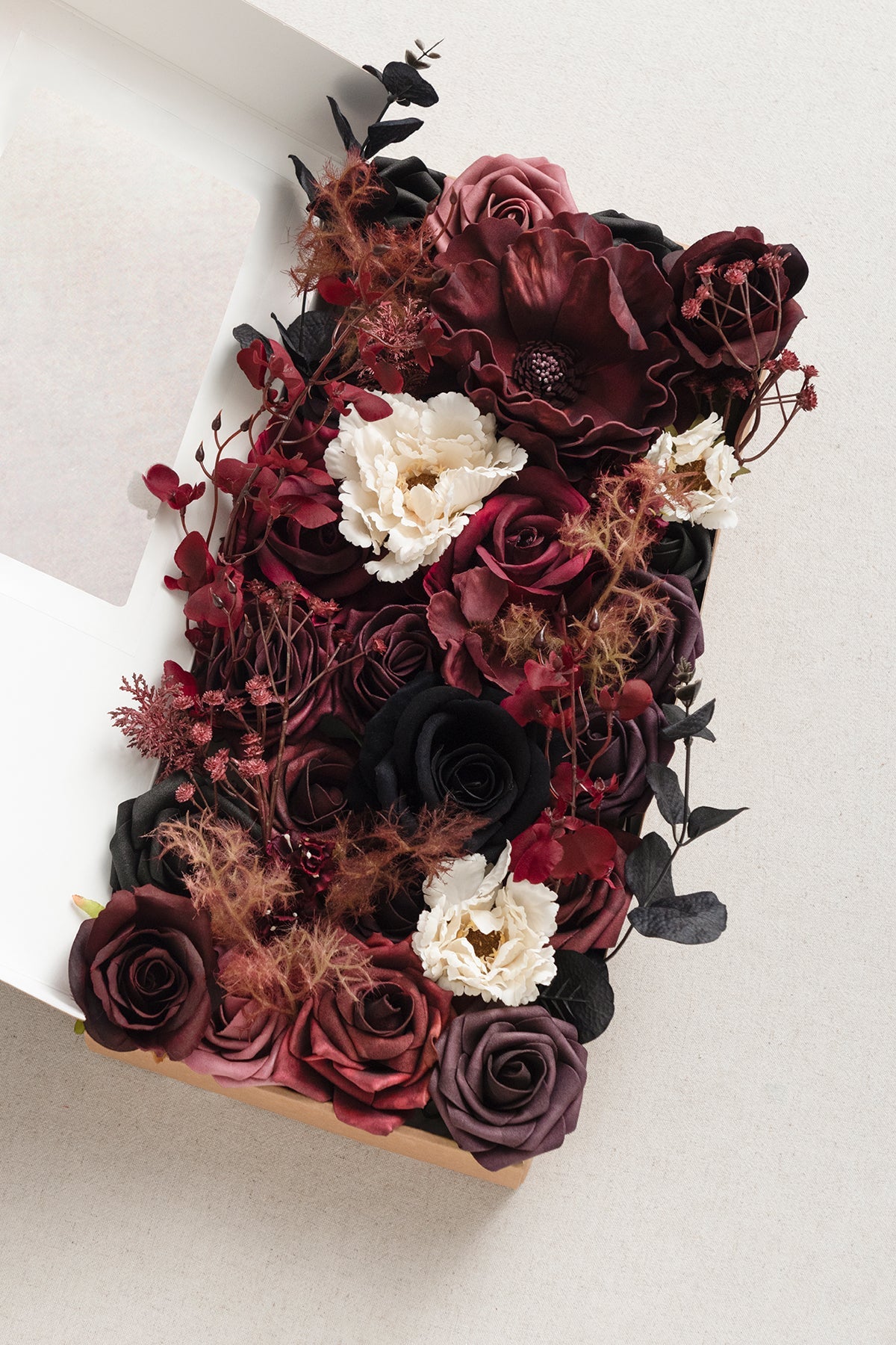 Burgundy & Marsala Designer Flower Boxes