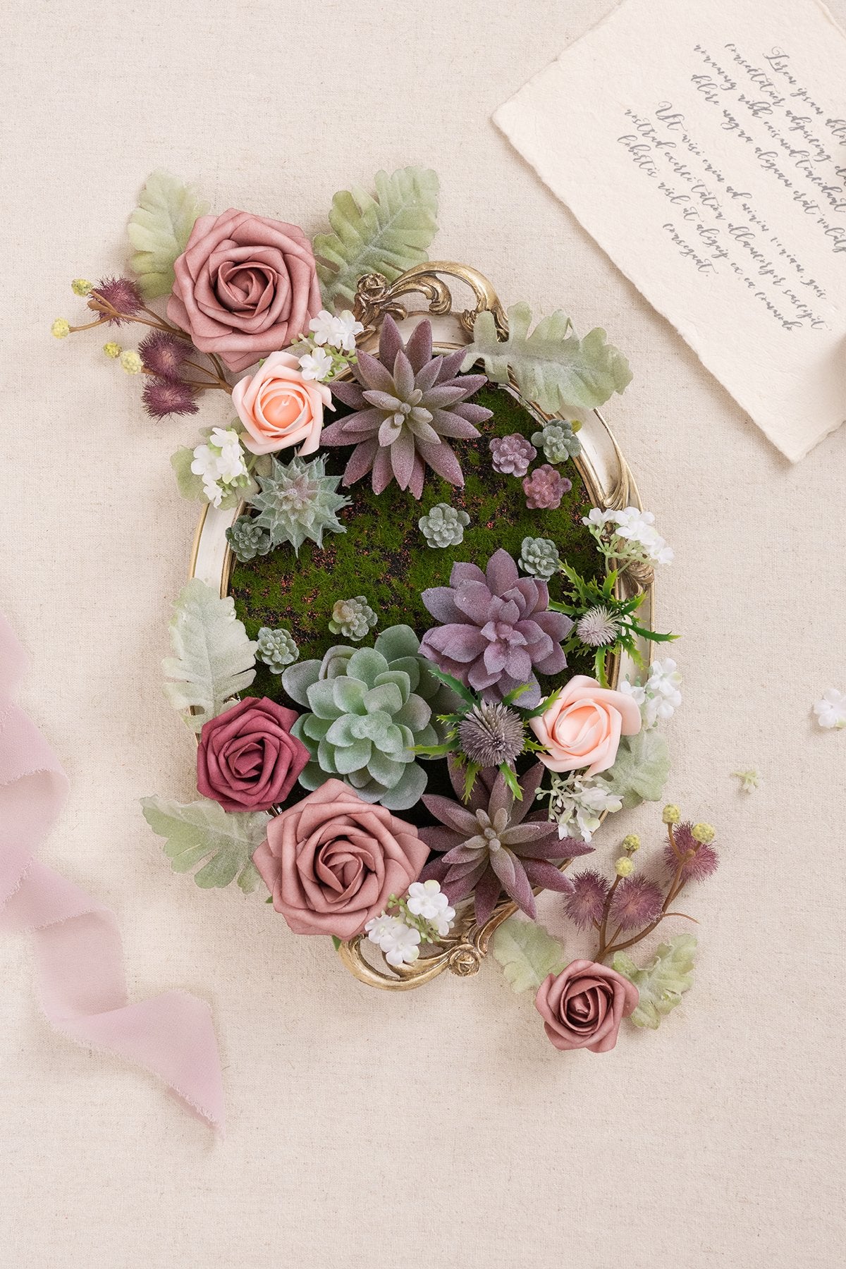 Dusty Rose Flowers Box Set - 20 Styles - lingsDev