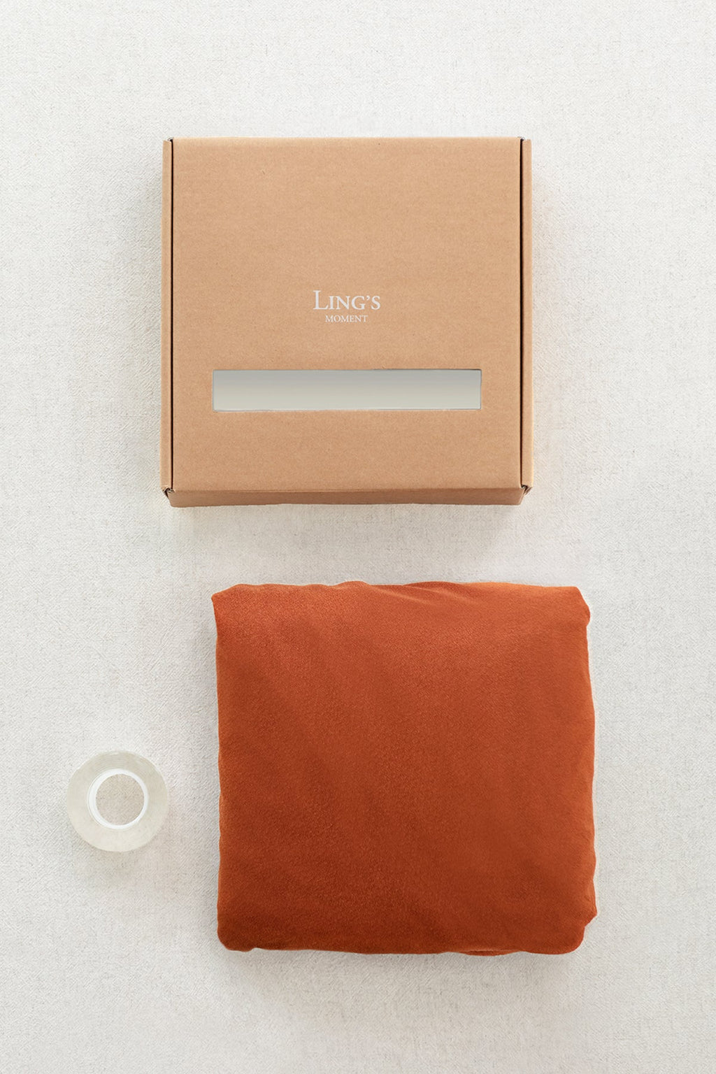 Table linens in Sunset Terracotta