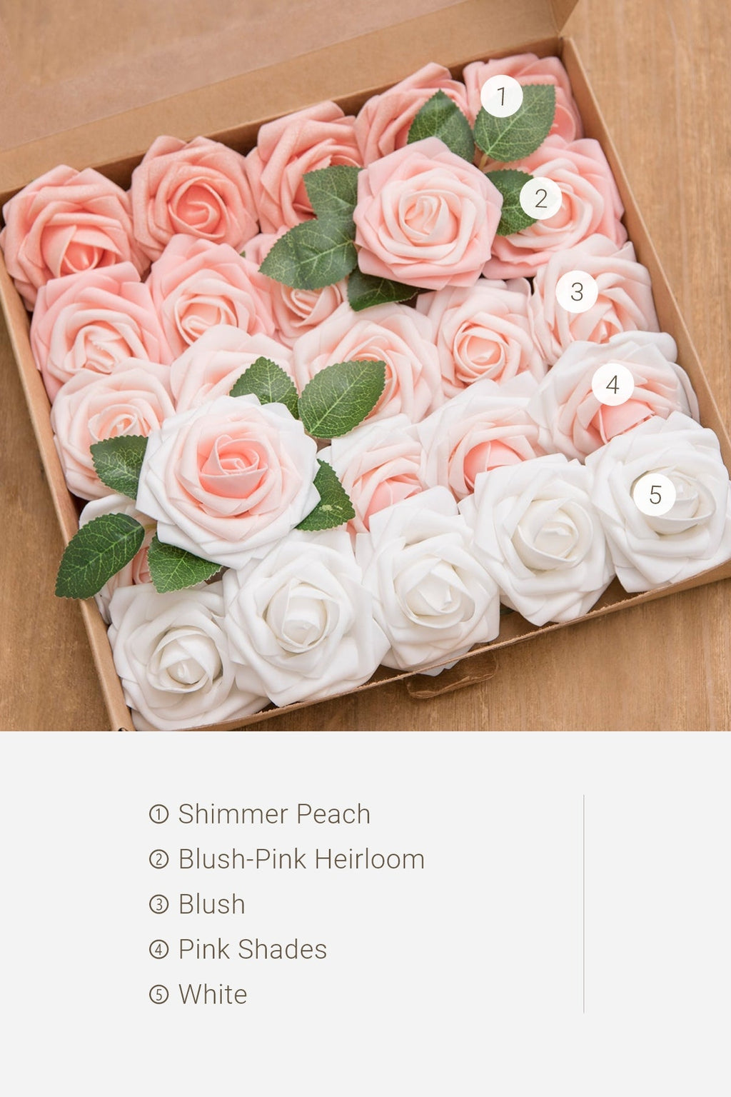 3" Foam Rose with Stem - 59 Colors F3