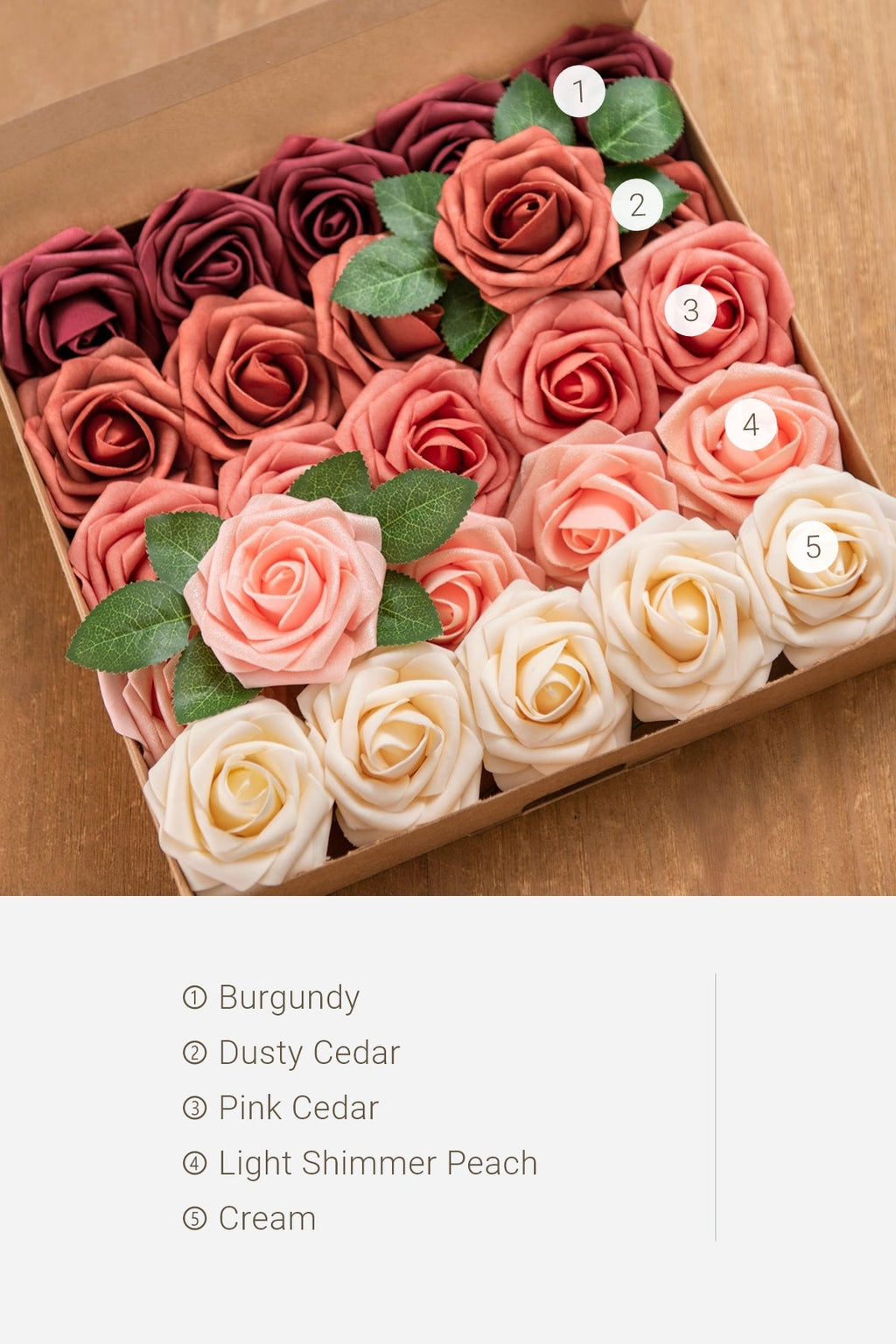 3" Foam Rose with Stem - 59 Colors F3